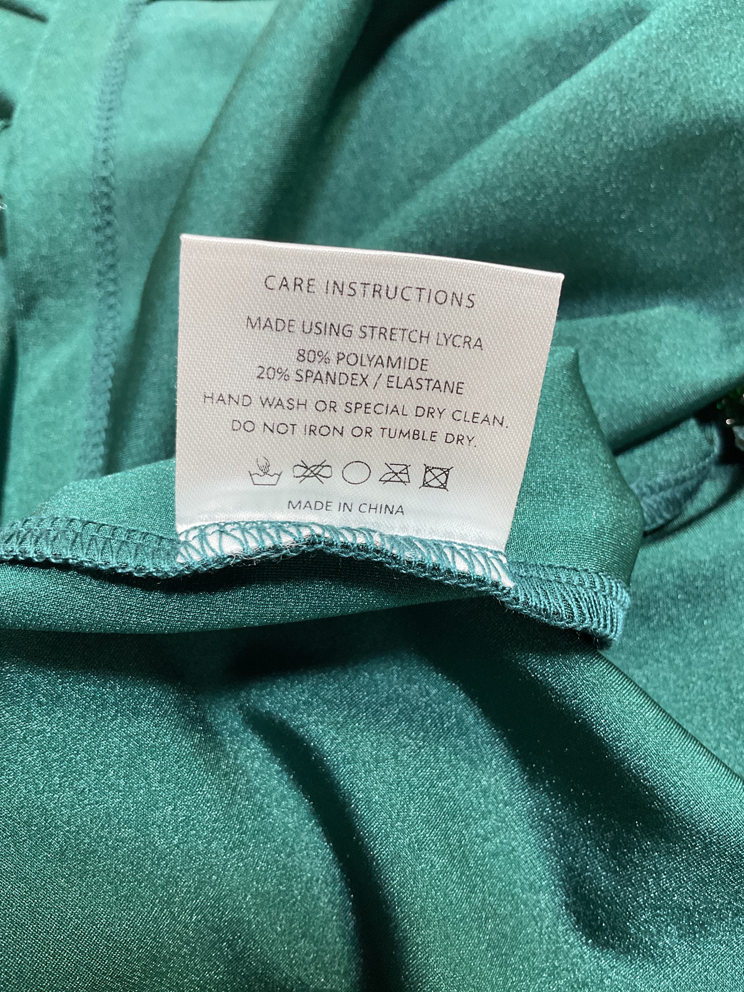 Knur Diamante Trim Mini Dress In Green - Image 4