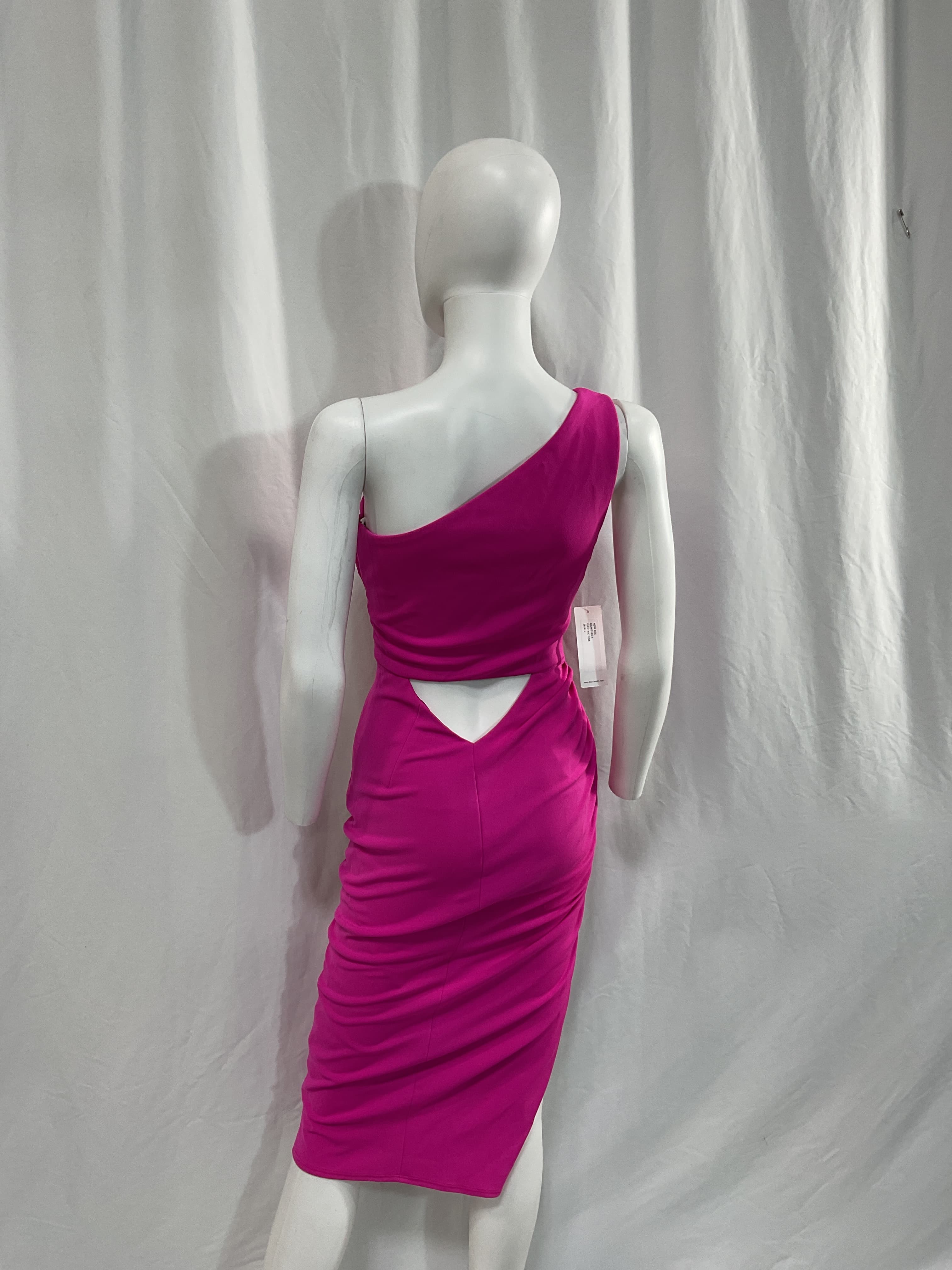 New Age Dress In Electric Pink - Image 4