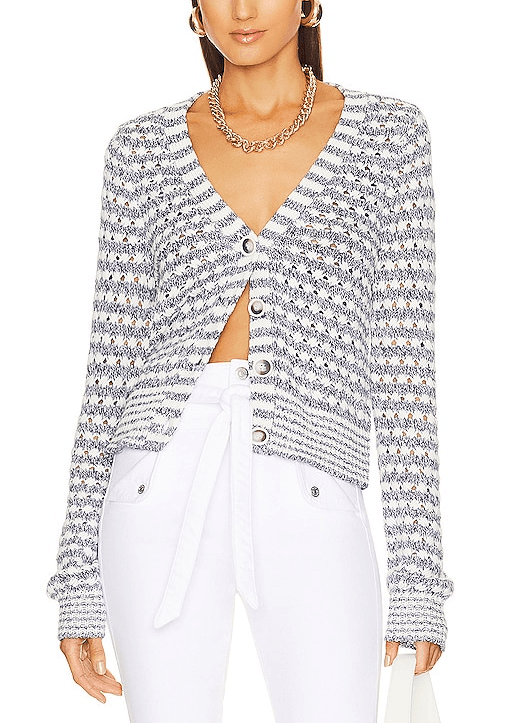 Artura Cardigan In Blue Multi - Image 1