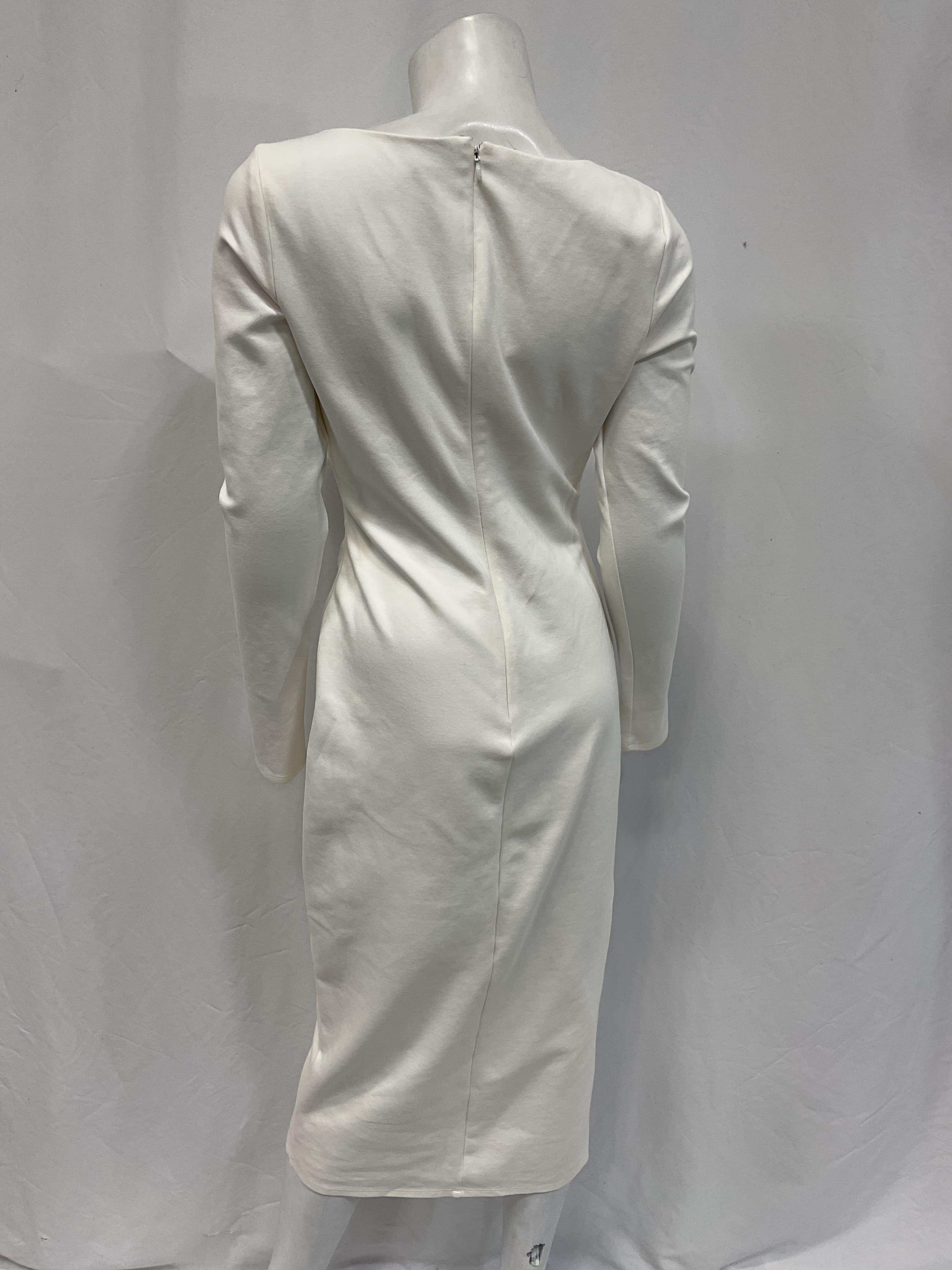 Gracen Midi Dress In White - Image 3
