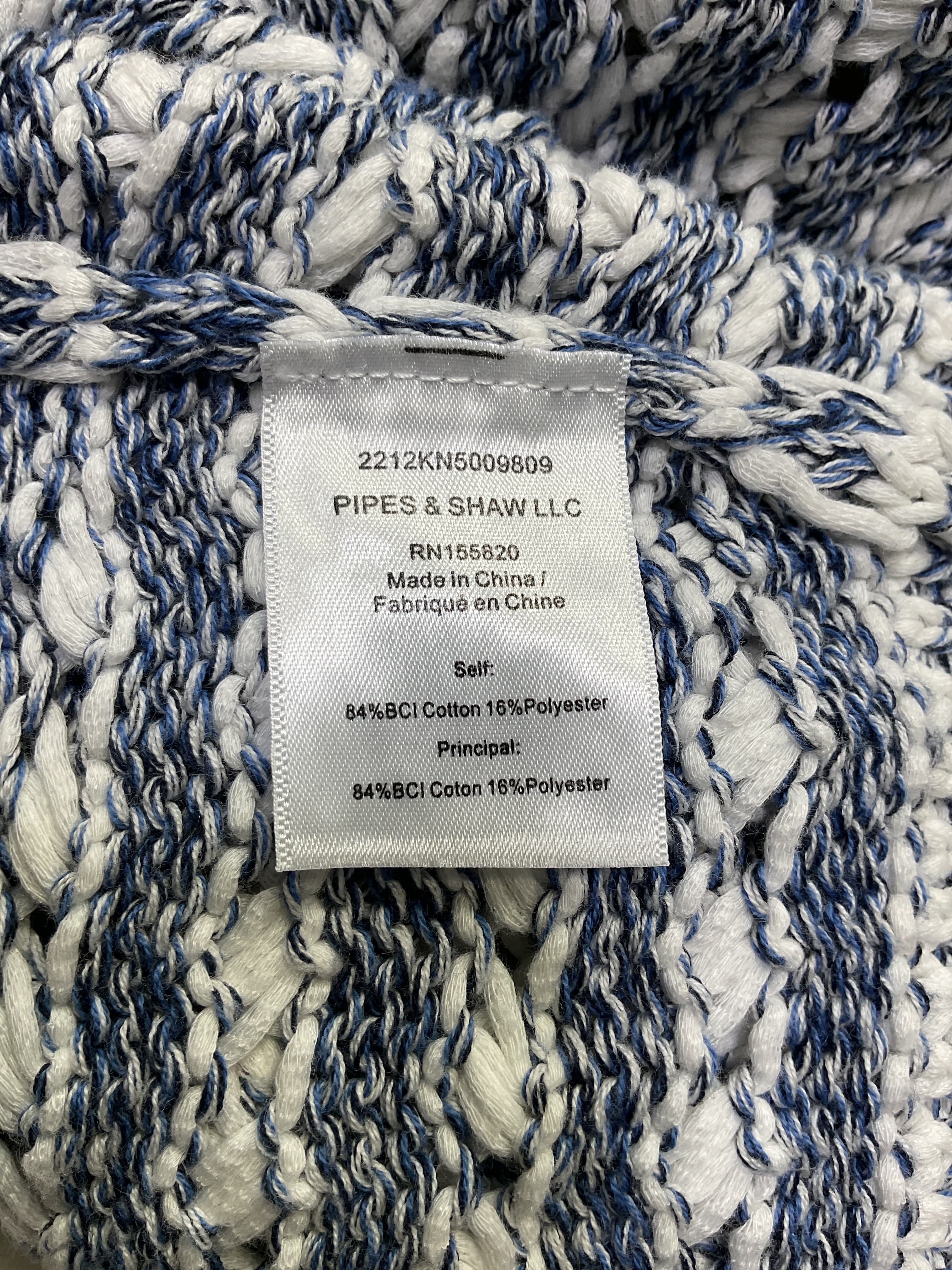 Artura Cardigan In Blue Multi - Image 3