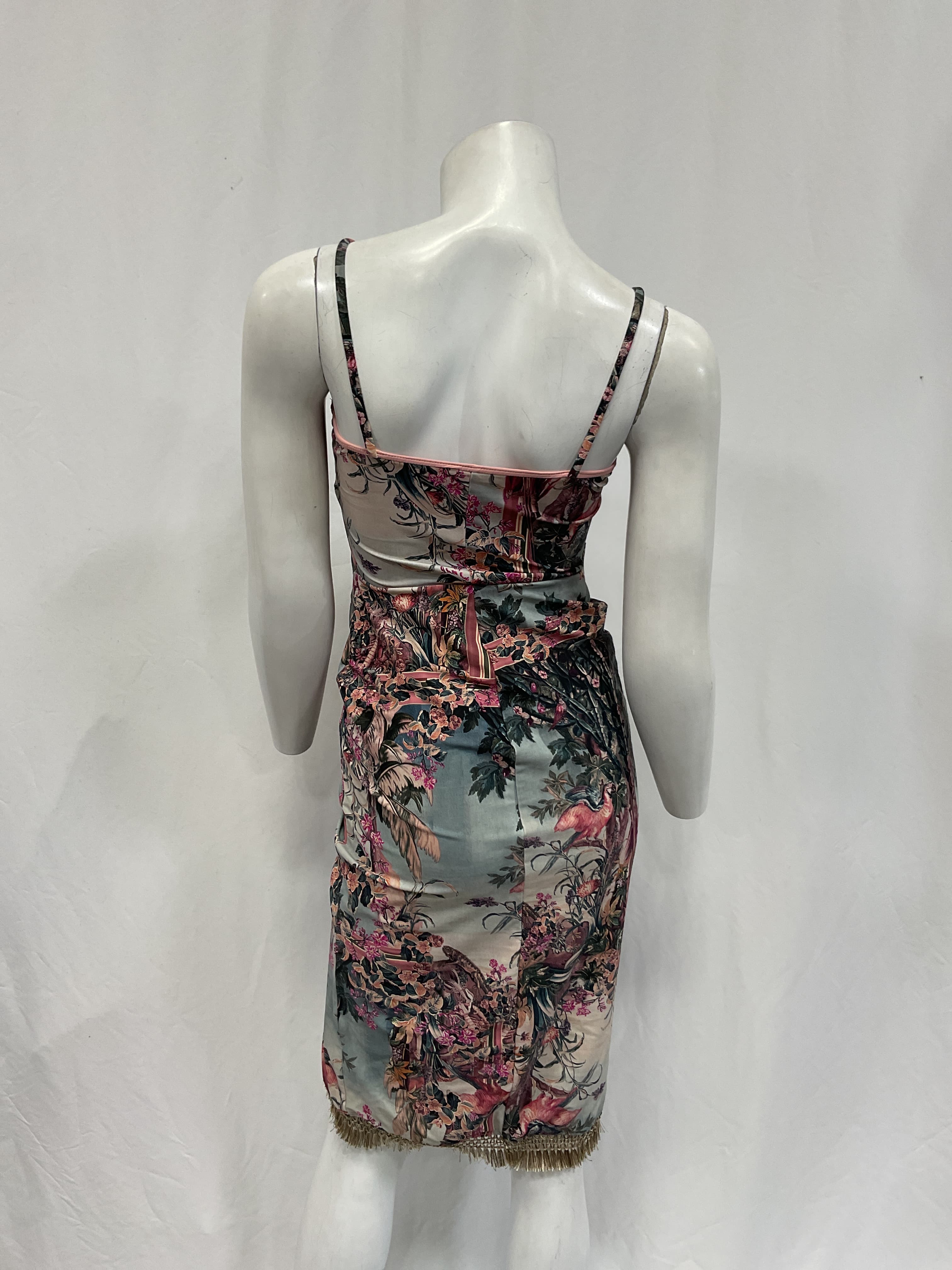 Lycra Fringe Dress In Paraiso Print - Image 2