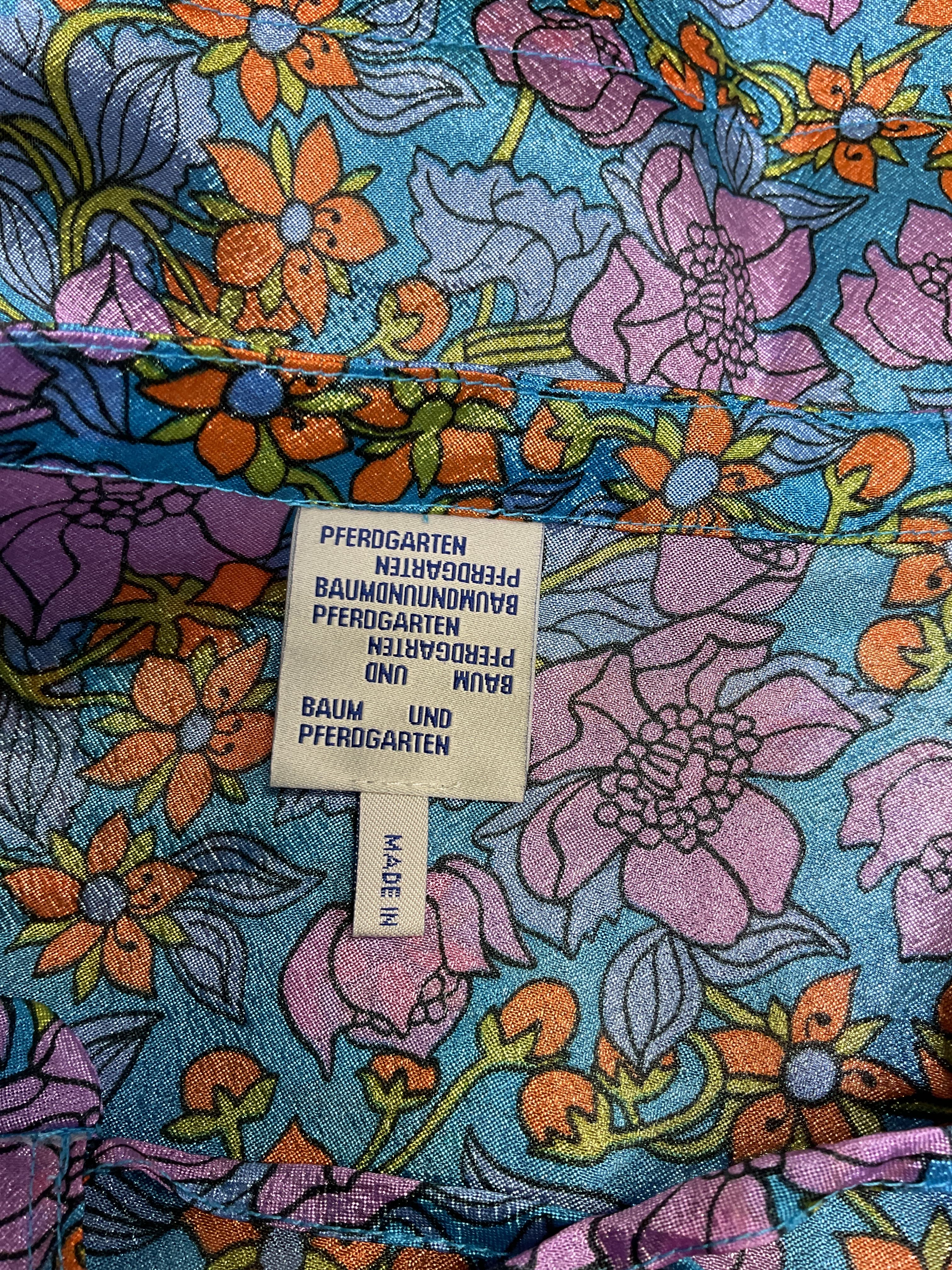 Blue Flowerscape Martha Blouse - Image 4
