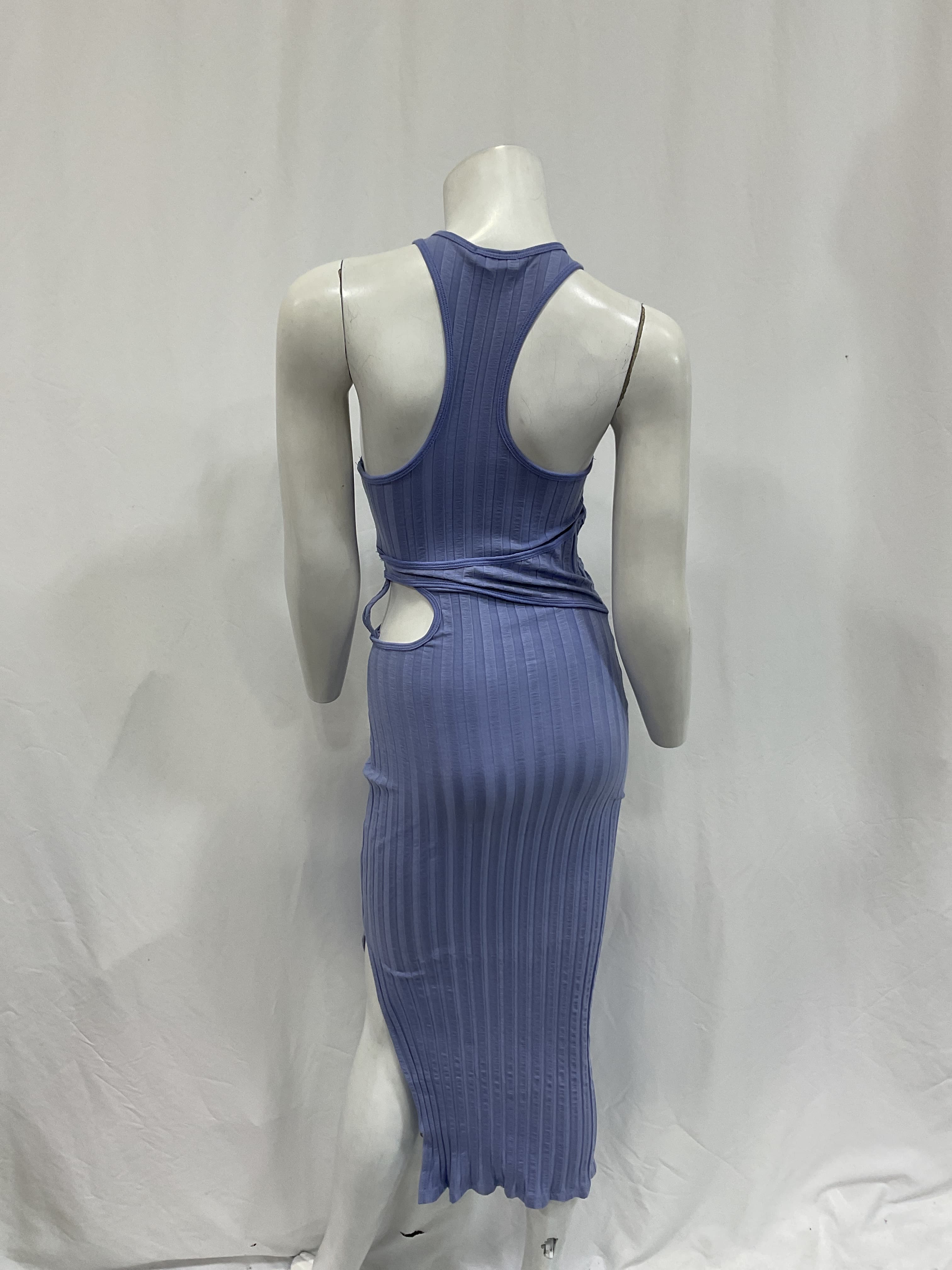 Kaya Cut Out Midi Dress In Cornflower - Image 3