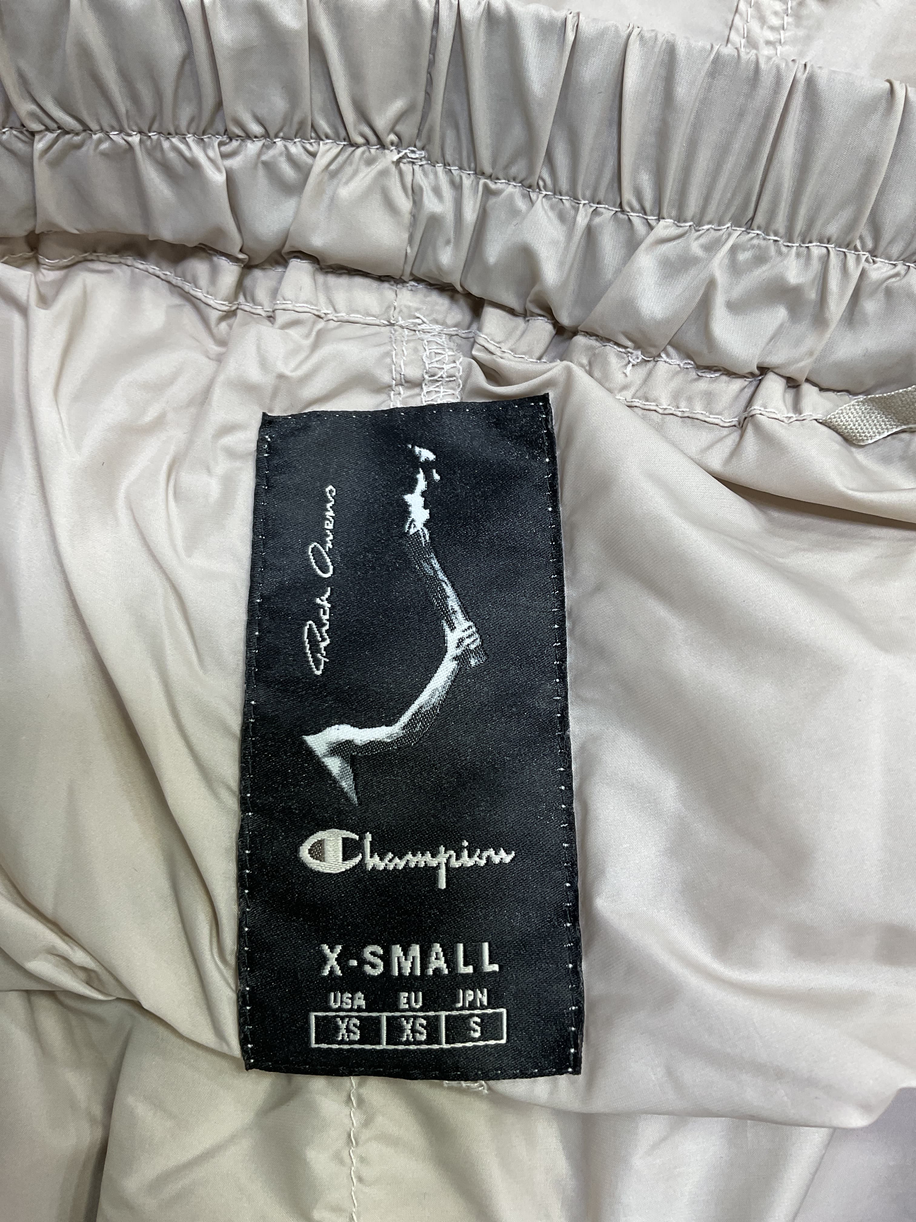 Rick Owens X Champion Nylon Boxer Shorts In Pearl - Image 4