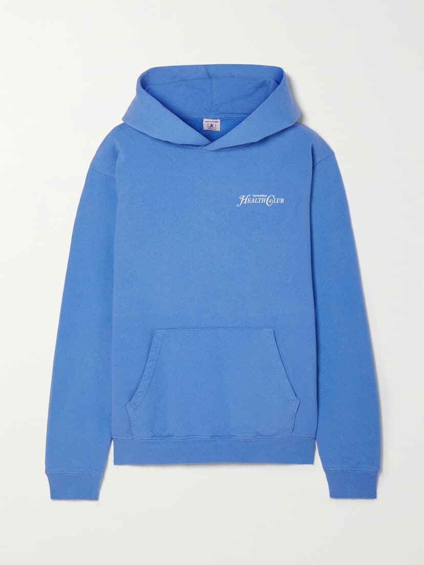 Printed Cotton-Jersey Hoodie - Image 1
