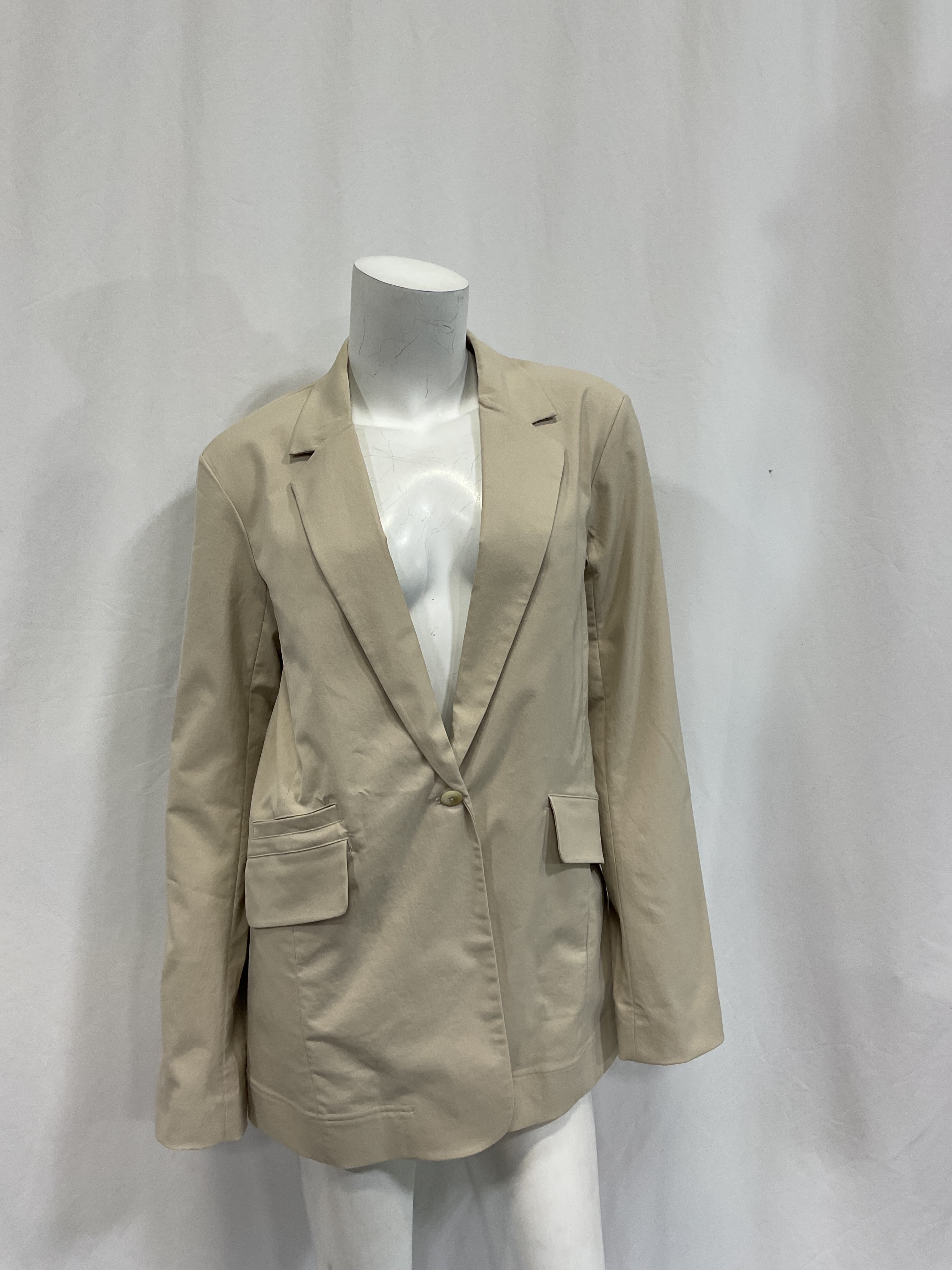 Relaxed-Fit Twill Blazer - Image 2
