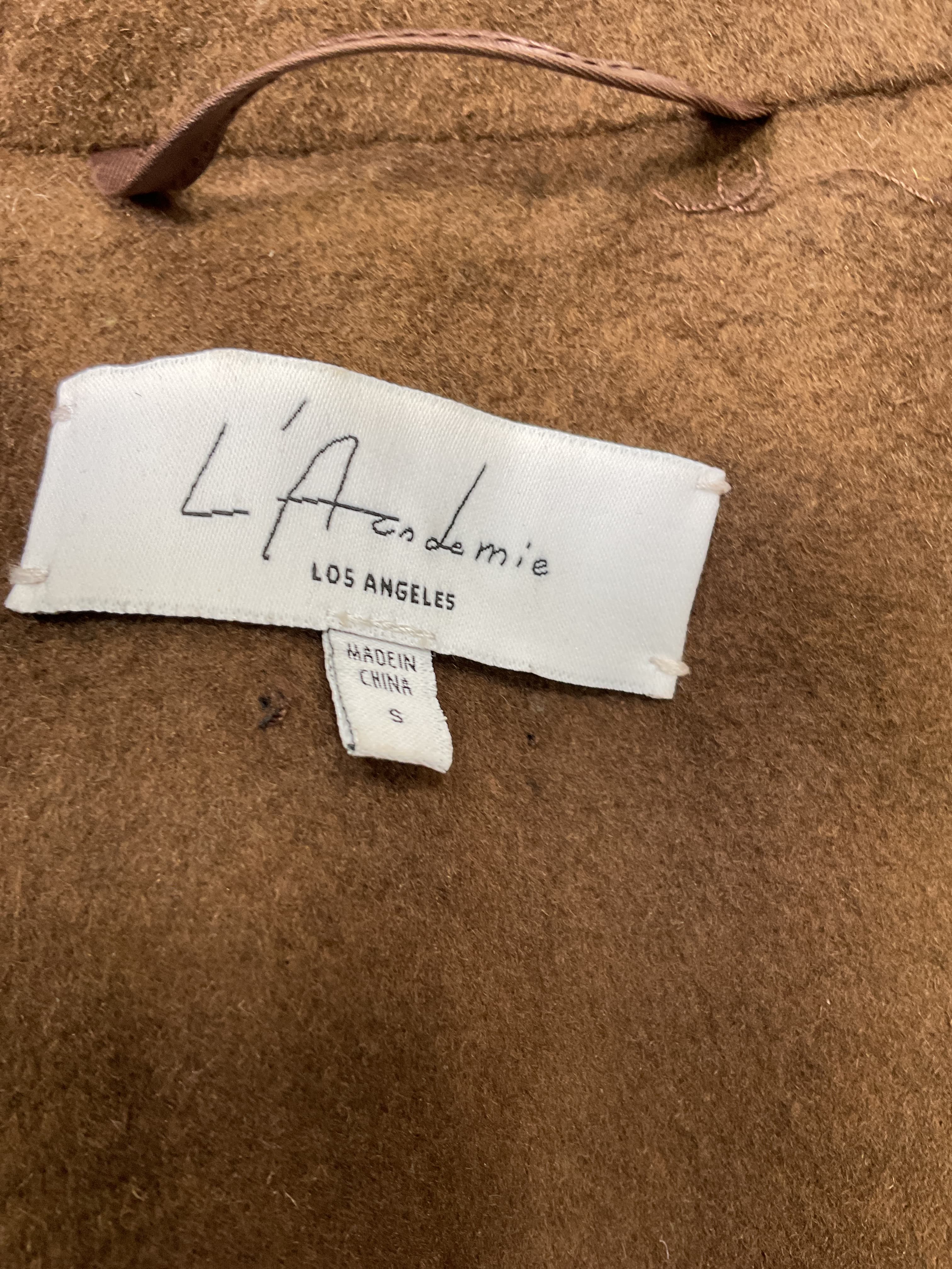 L'academie X Marianna Long Coat In Espresso Brown - Image 4