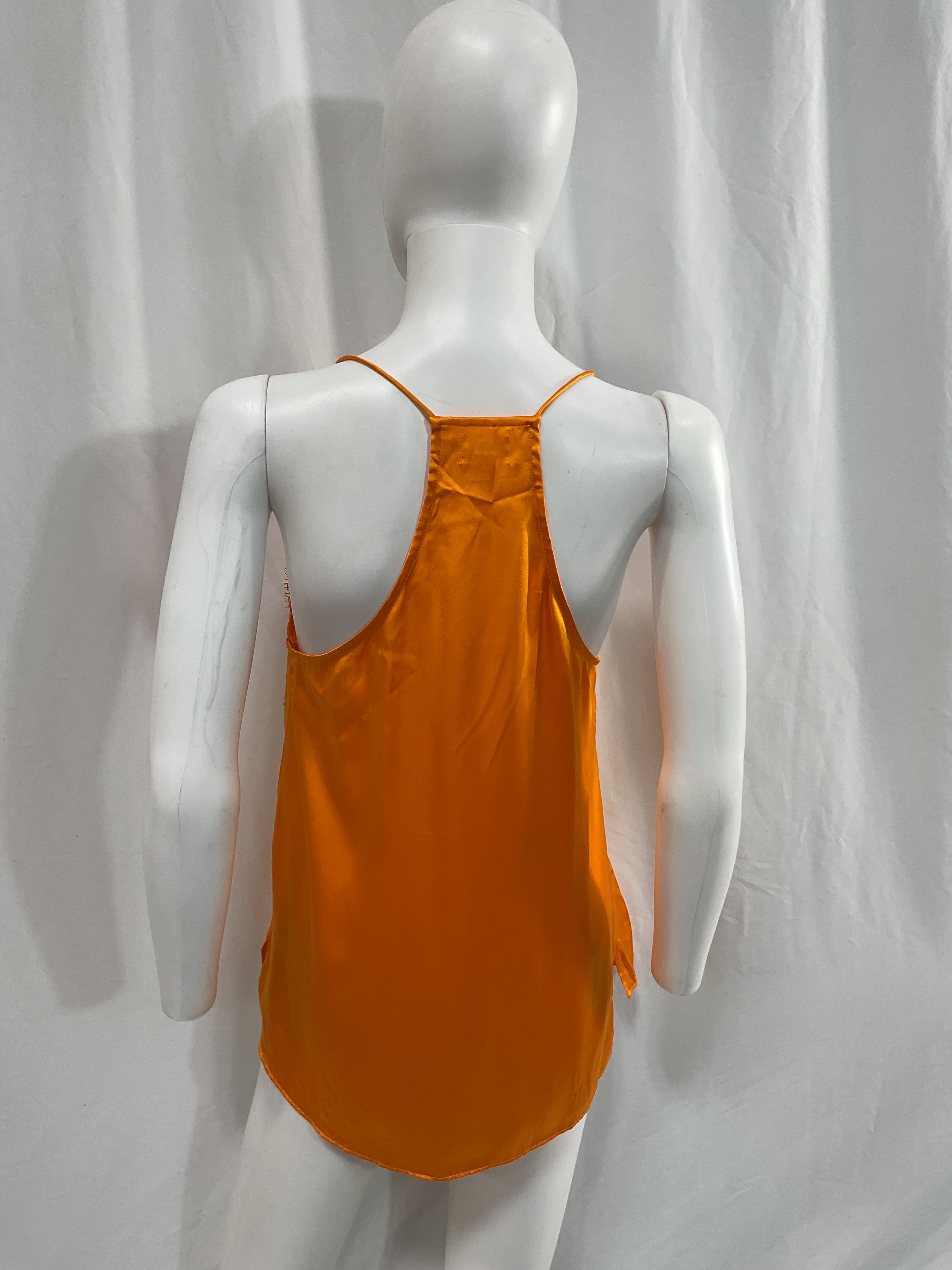 The Racer Lace Trim Silk Camisole - Image 3