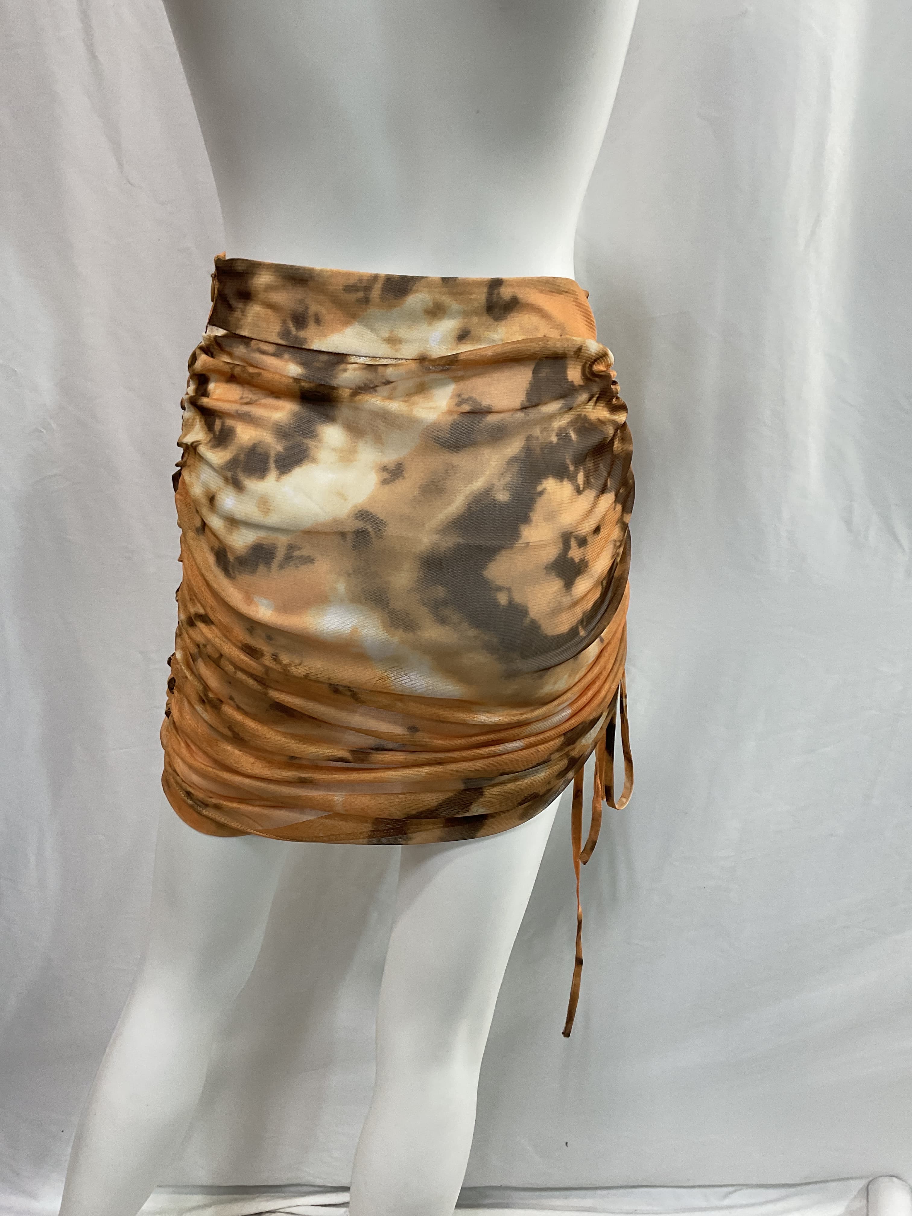 Shirred Mesh Skirt - Image 2