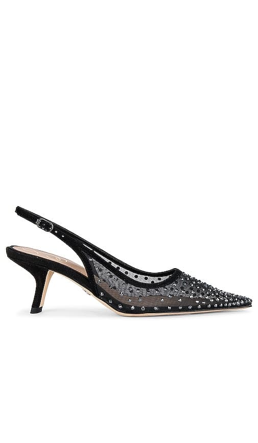 Bianka Sling Back In Black - Image 1