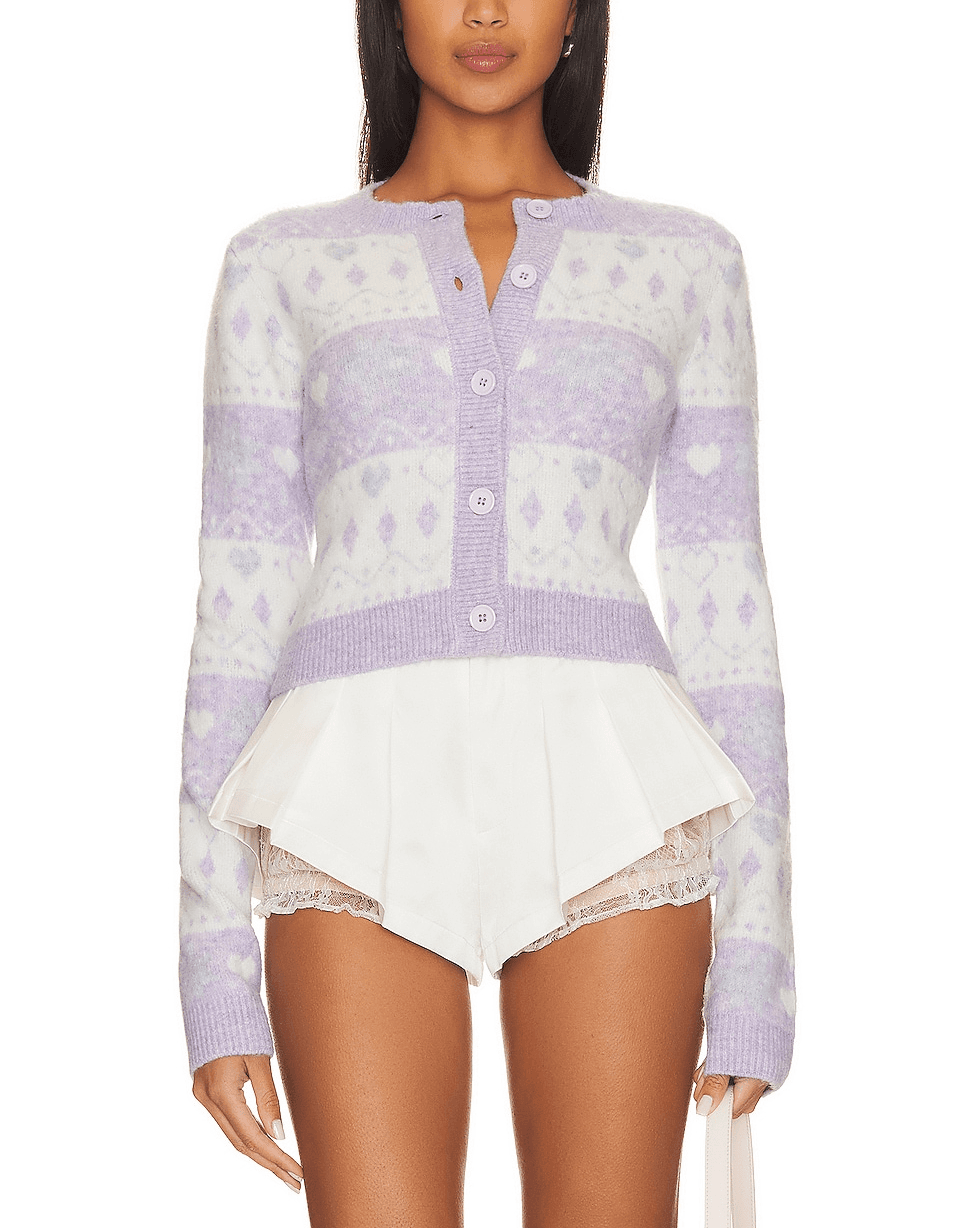 Marnie Fair Isle Cardigan - Image 1
