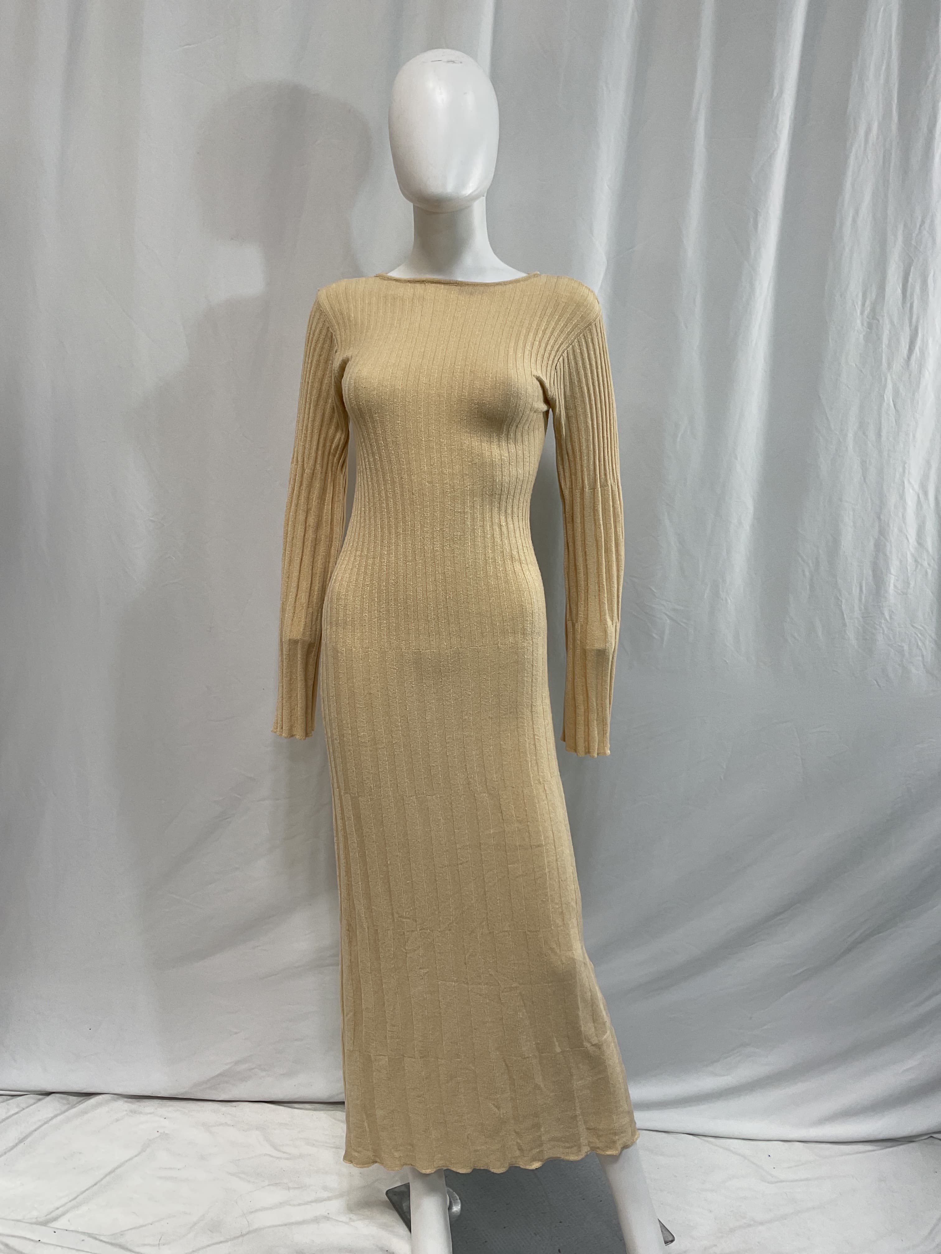 Serafia Maxi Dress In Beige - Image 2