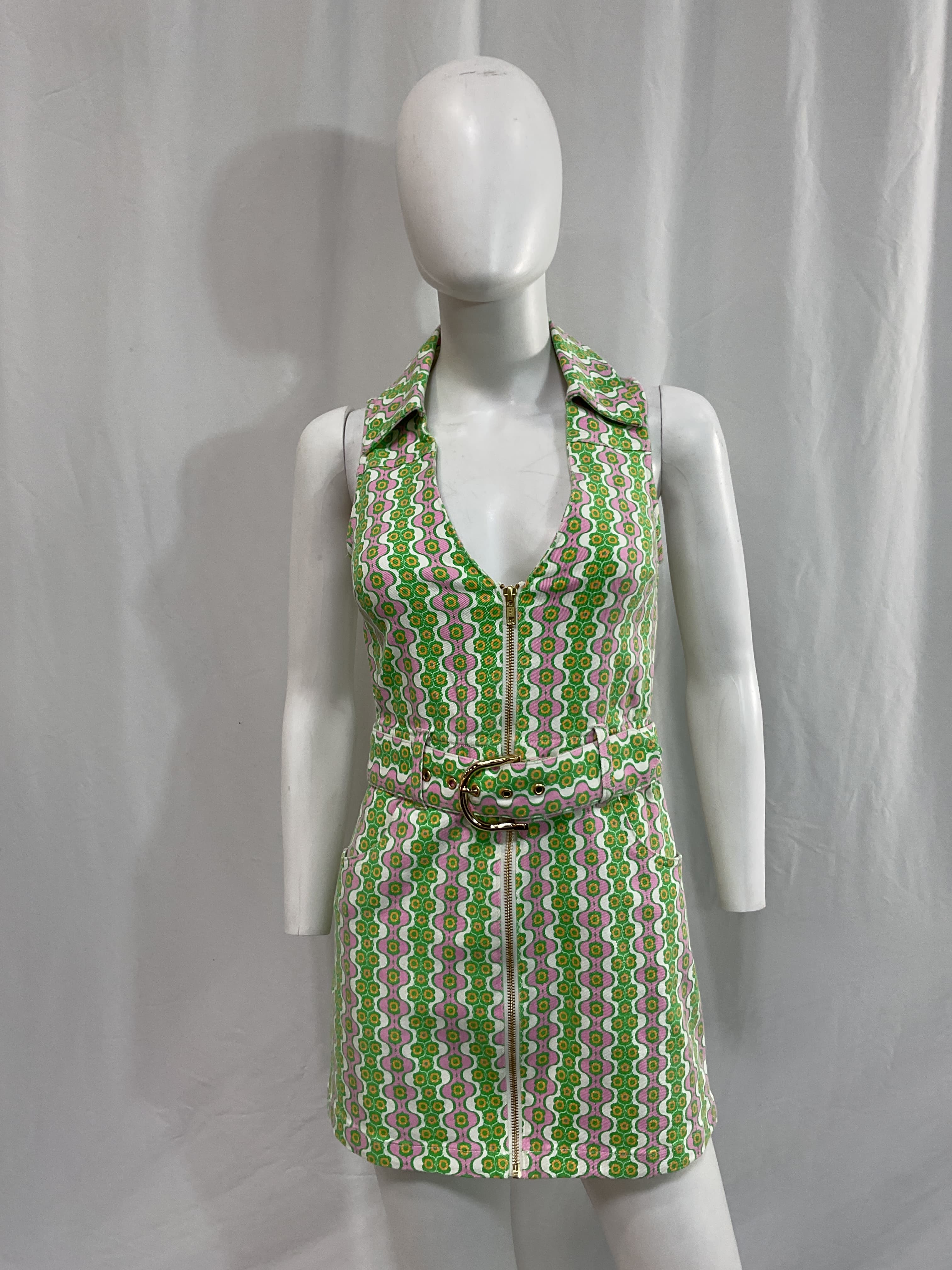 Oxford Tank Dress In Watermelon Geo - Image 2