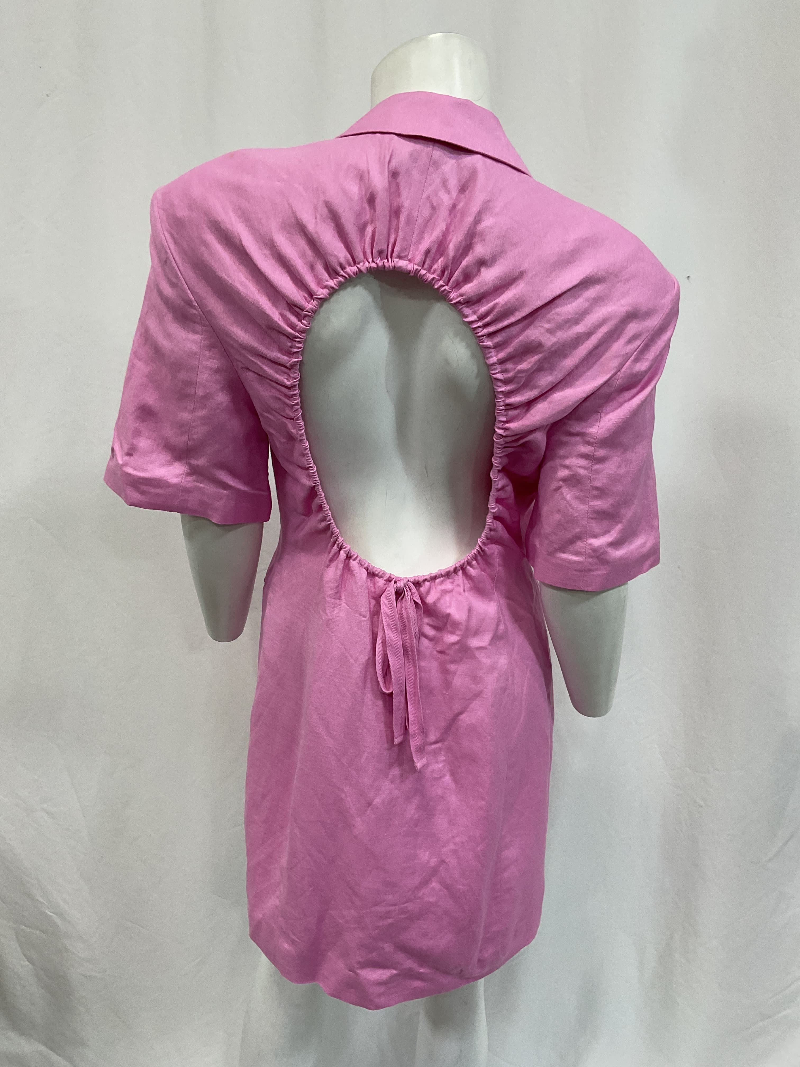 Linzie Mini Dress In Bubble Gum Pink - Image 3