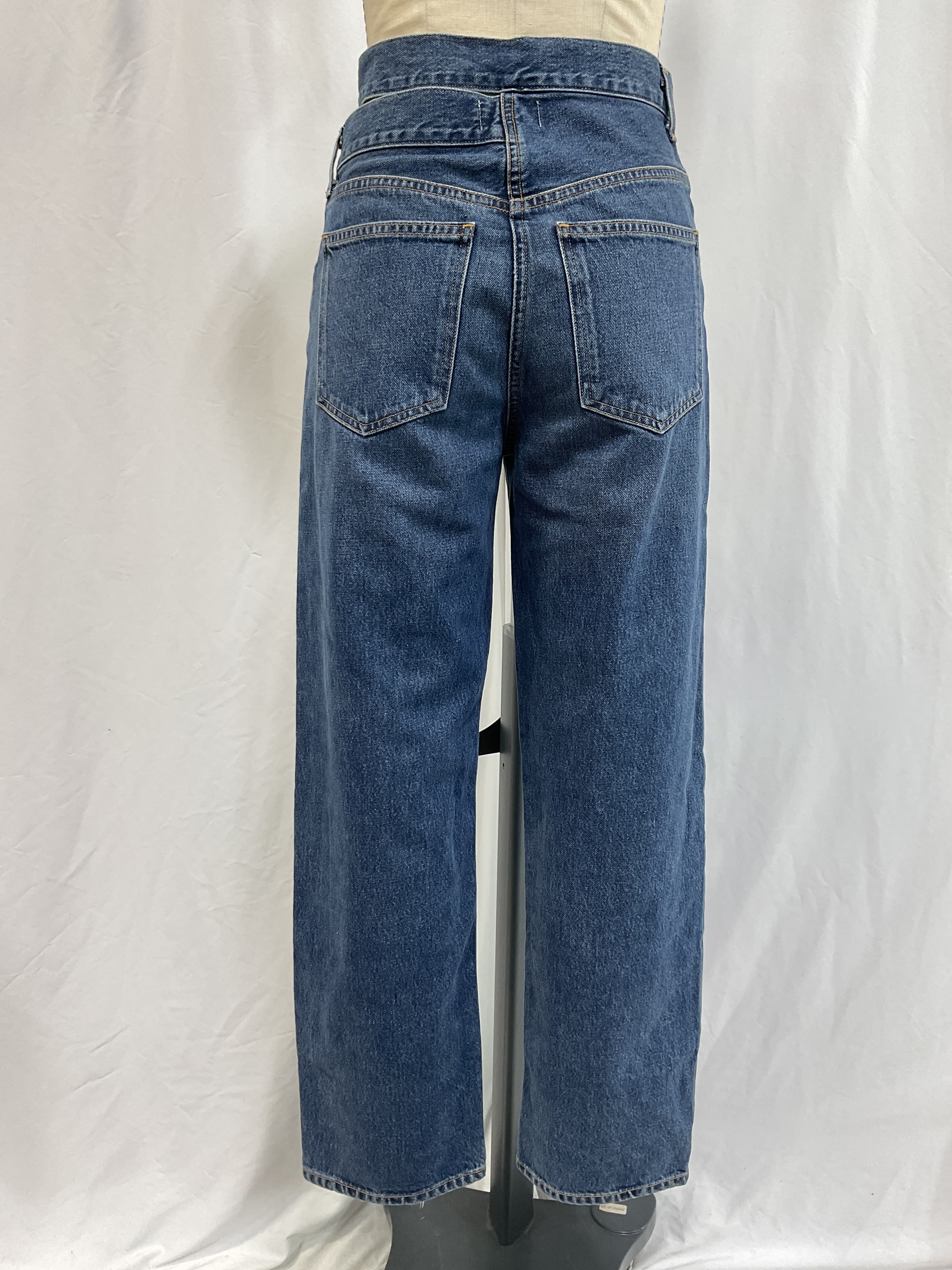 Blue Broken Waistband Jeans - Image 2