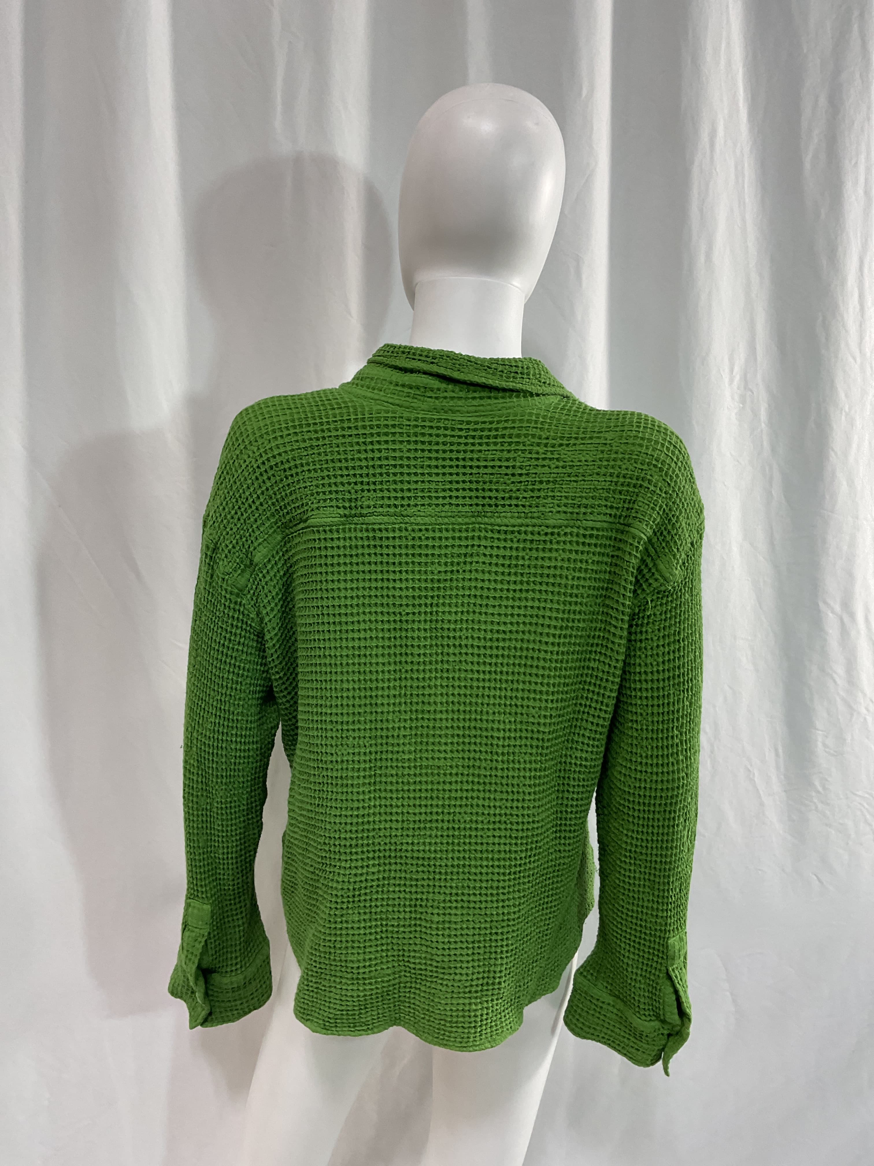 Waffle Buttondown Top - Image 2