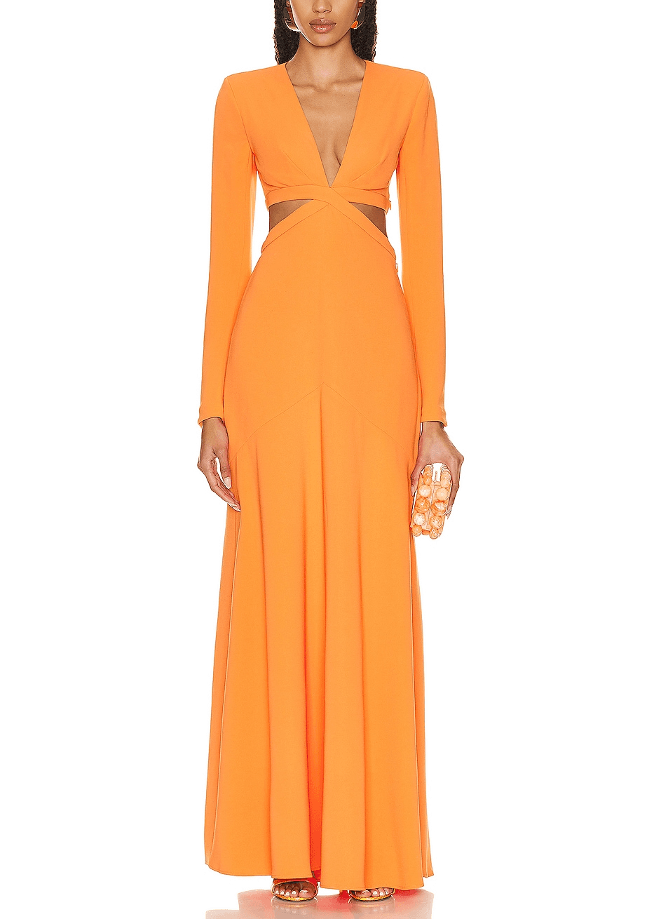 Issa Dress In Vivid Orange - Image 1