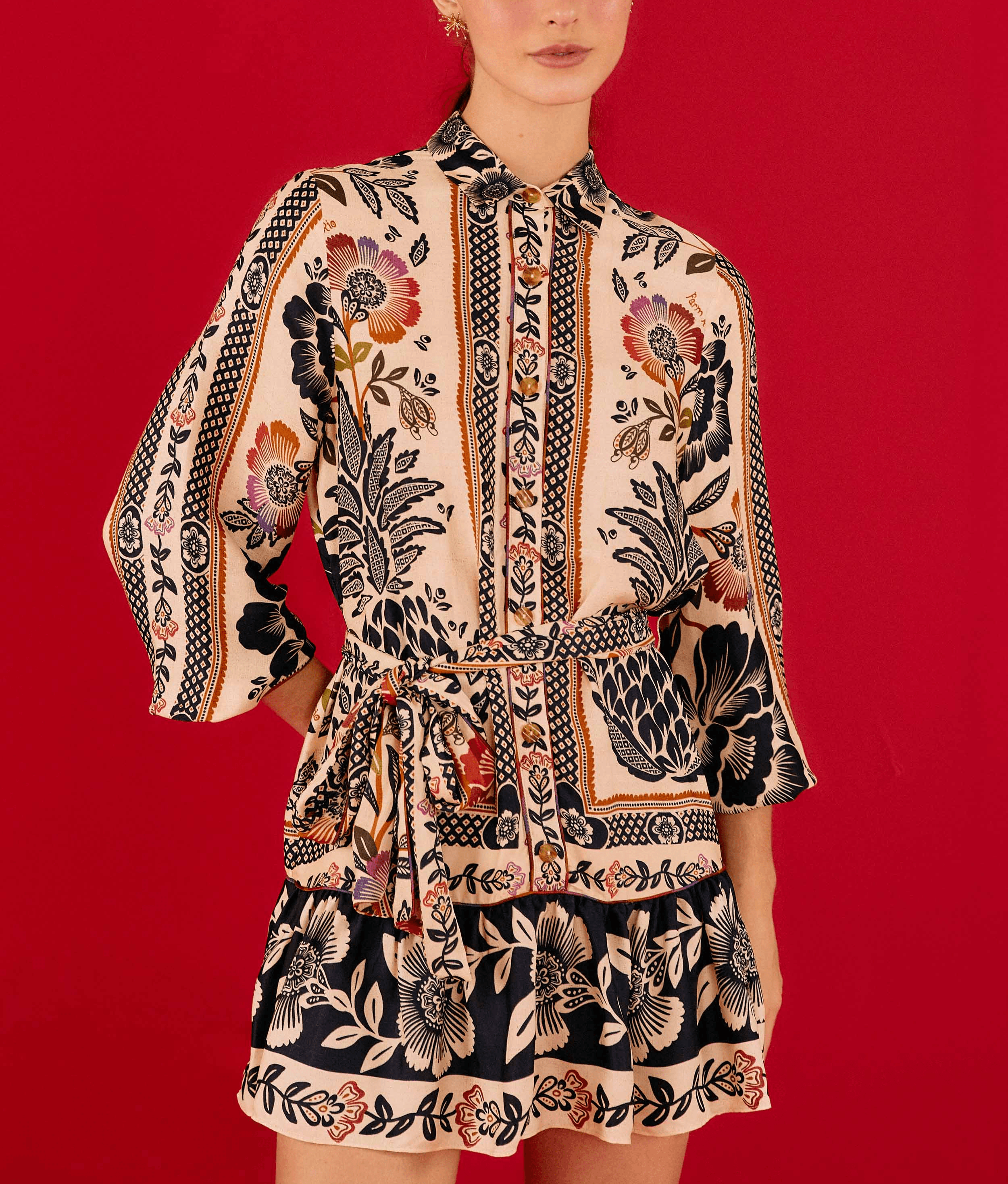 Romantic Garden Lenzing Ecovero Viscose Mini Dress - Image 1
