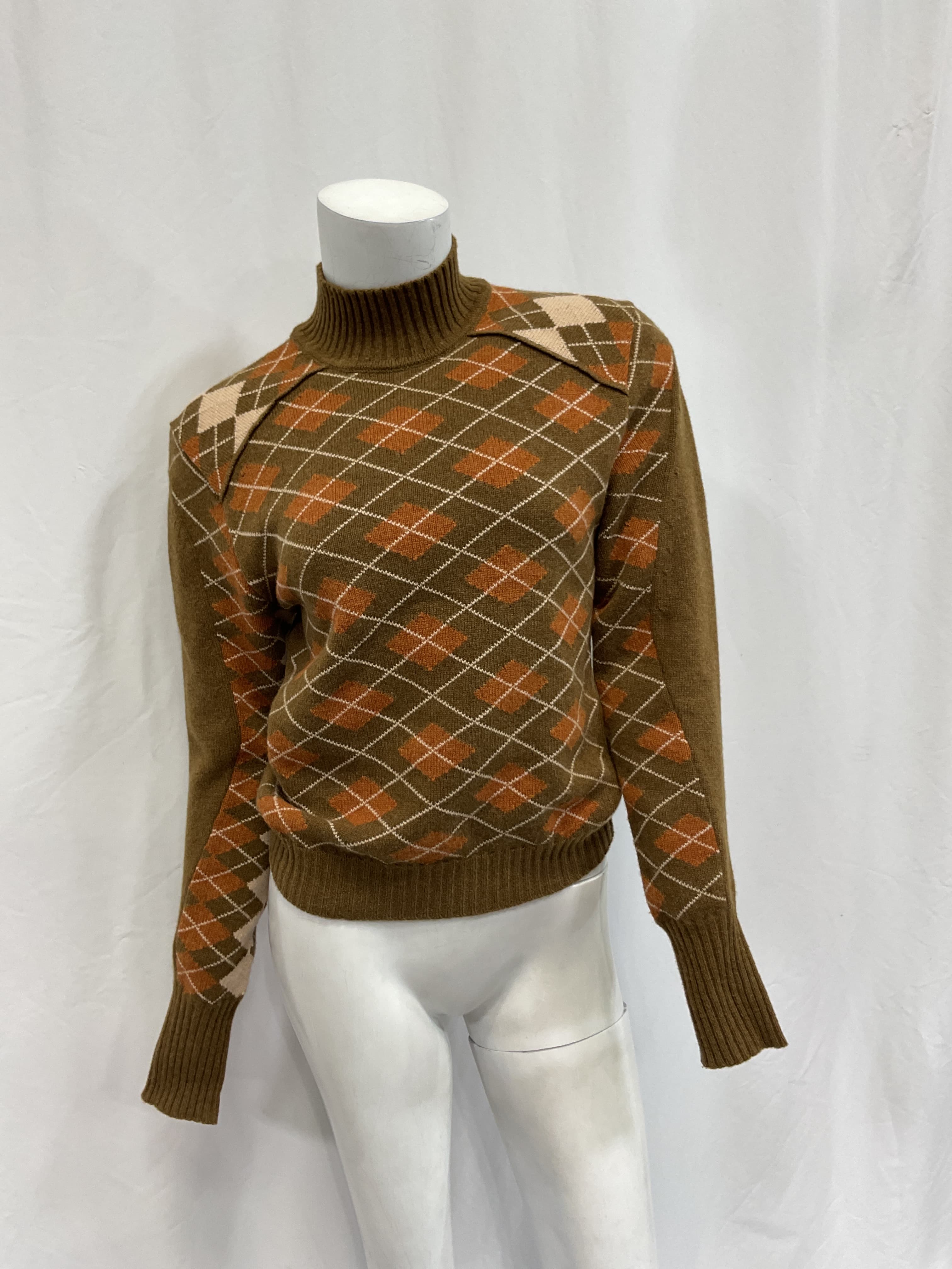 Turtleneck Long Sleeve Sweater In Cedar Green - Image 2
