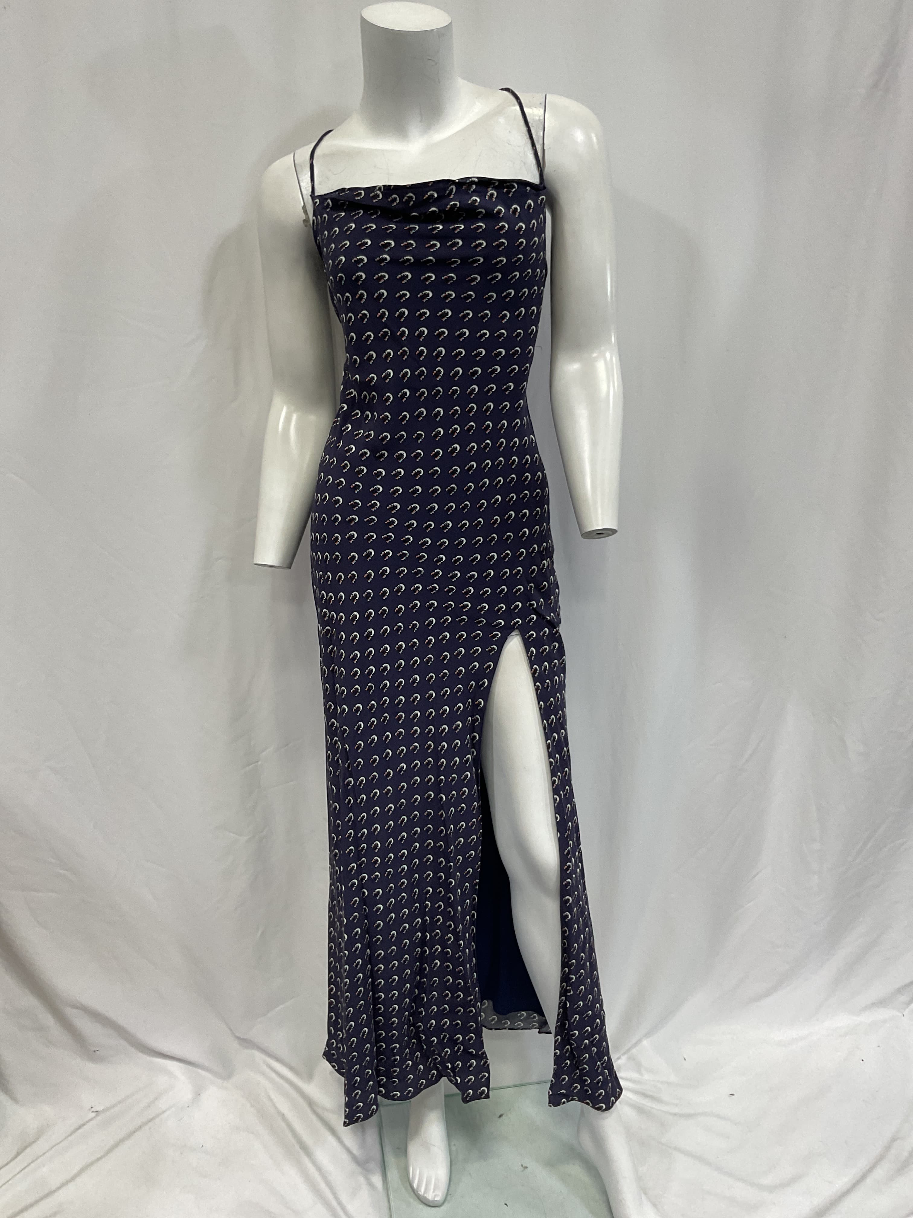 Bellamy Dress In Navy Calico - Image 2
