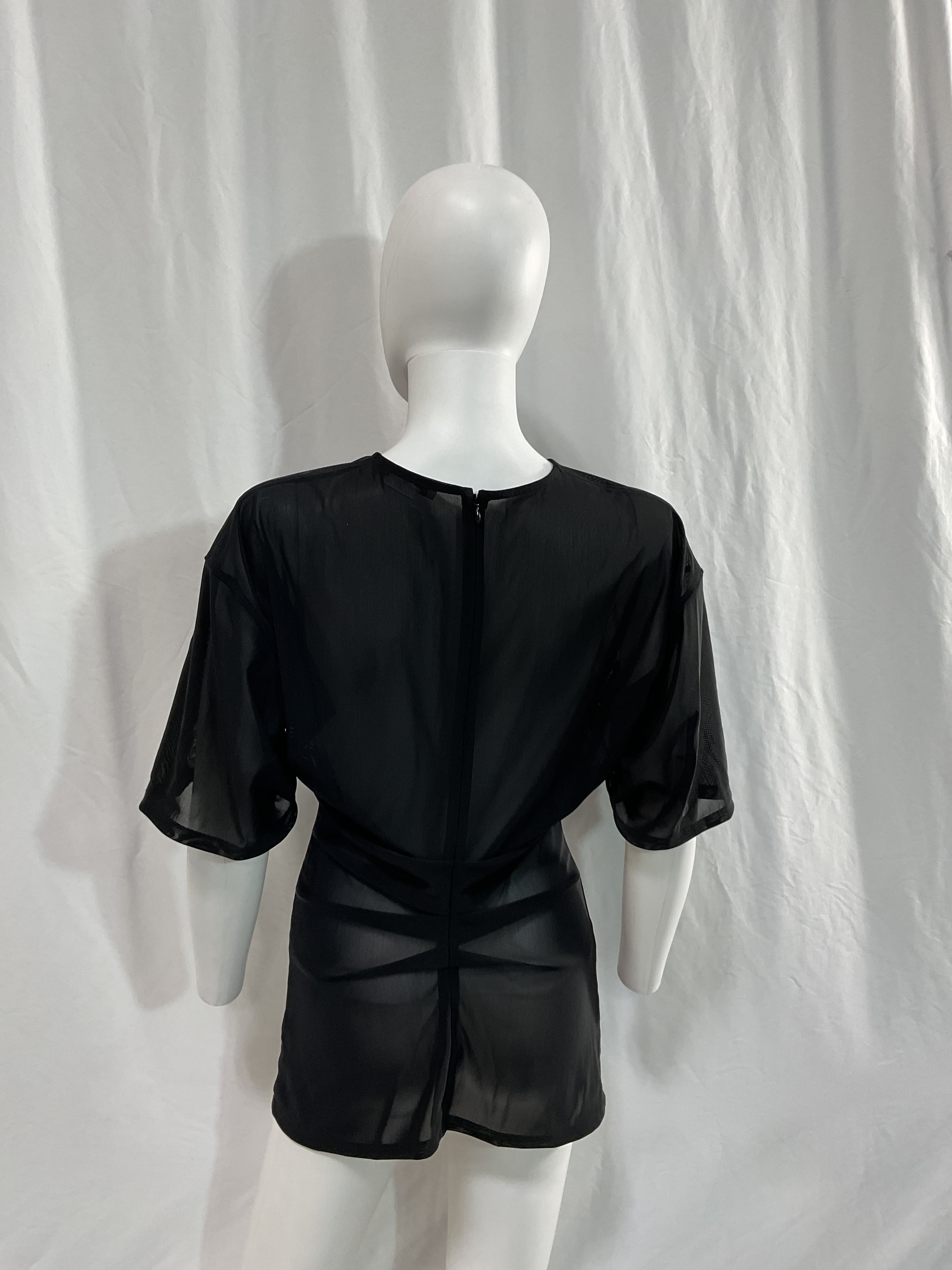 Tanada Power Mesh Top In Black - Image 2