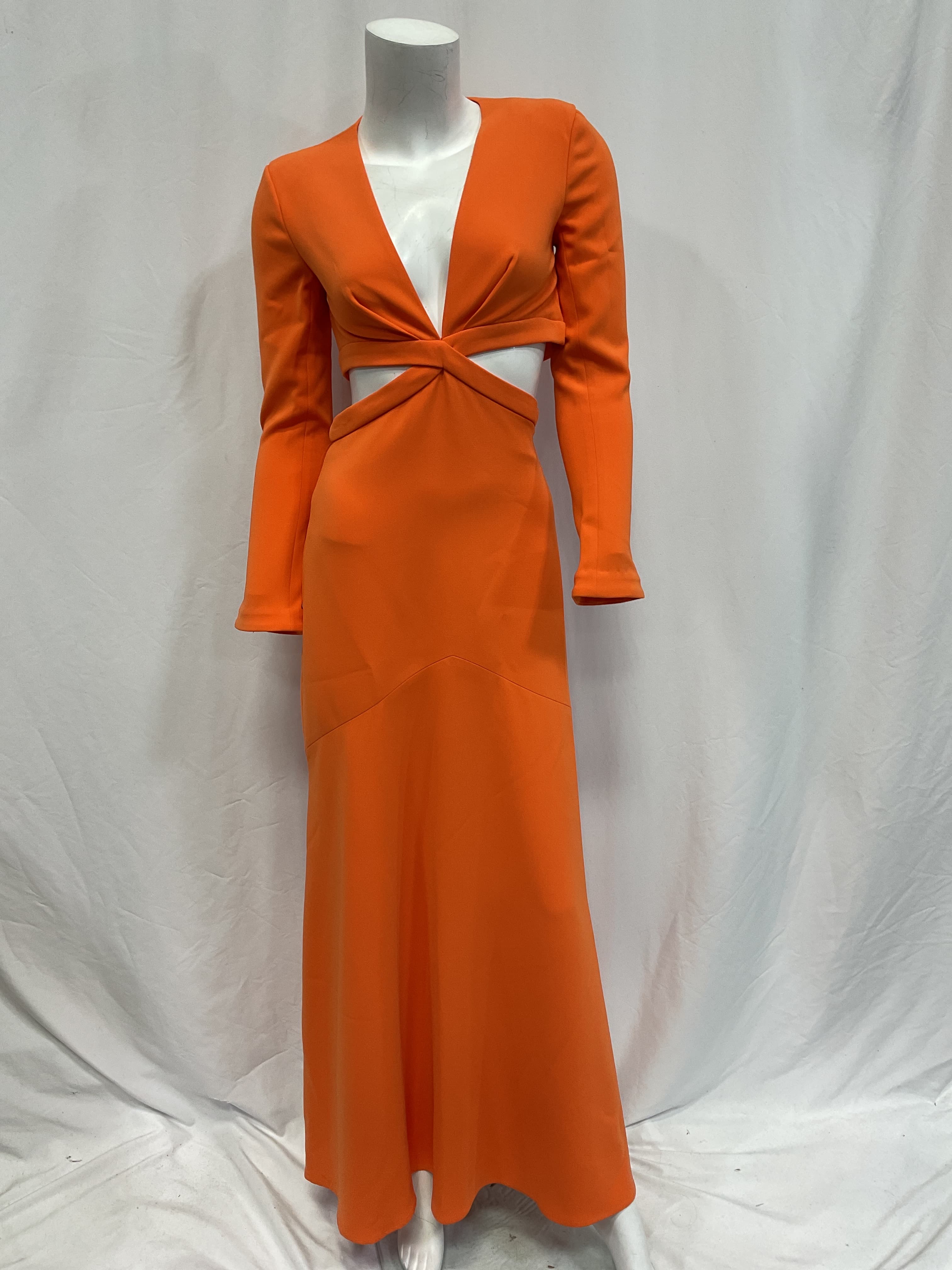 Issa Dress In Vivid Orange - Image 4