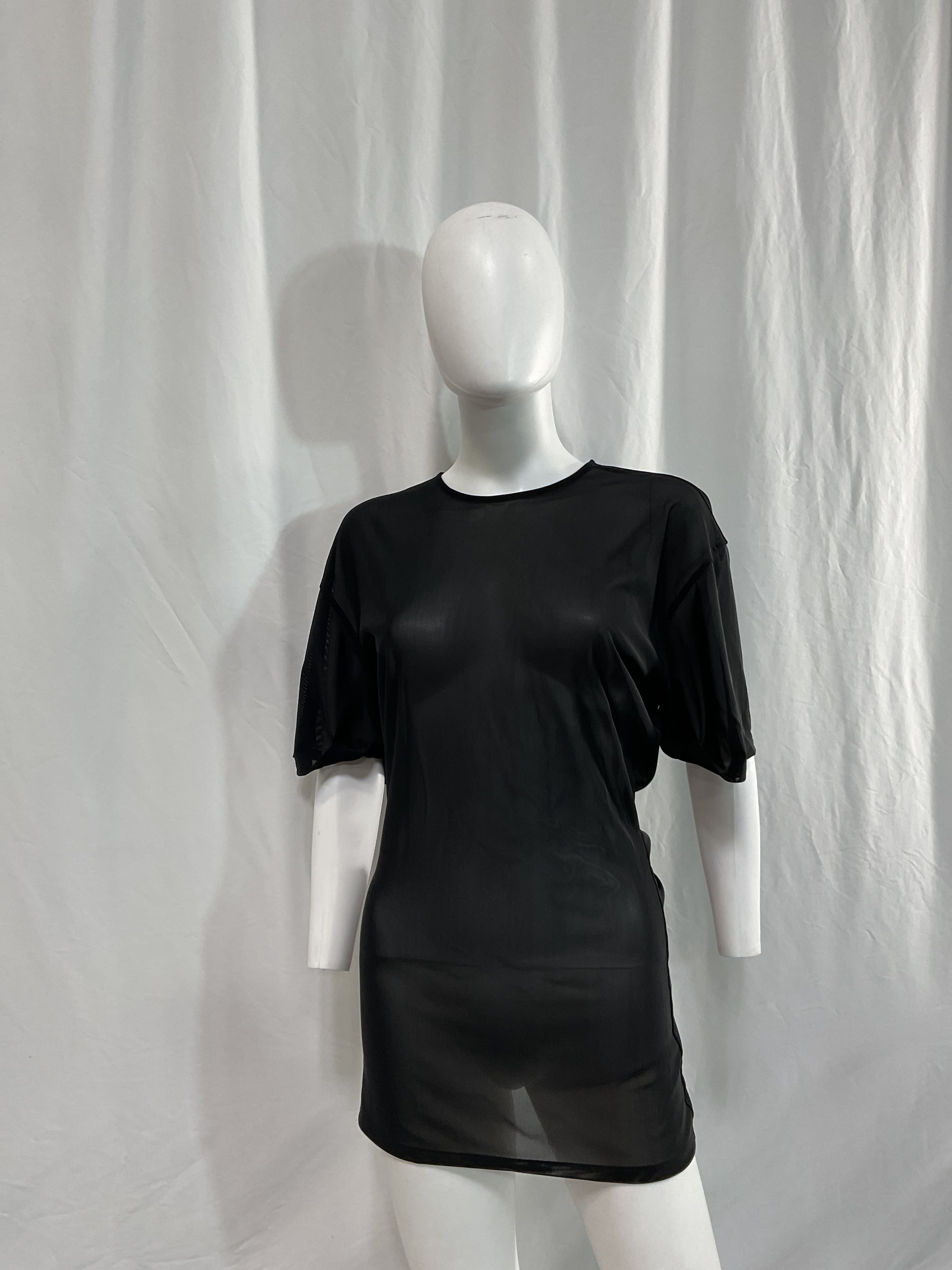 Tanada Power Mesh Top In Black - Image 3