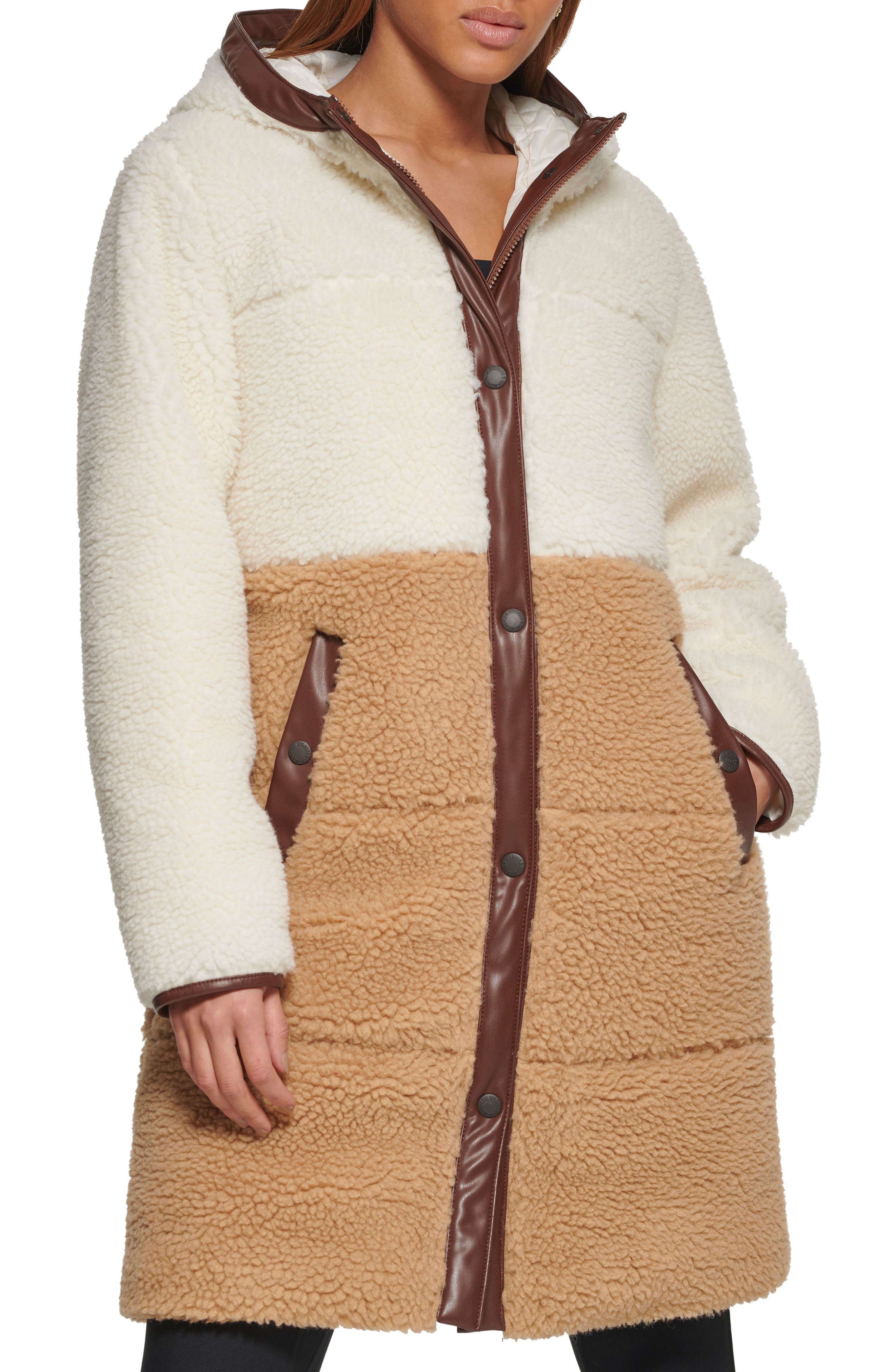 Levi's Faux Shearling Quilted Parka - Image 1
