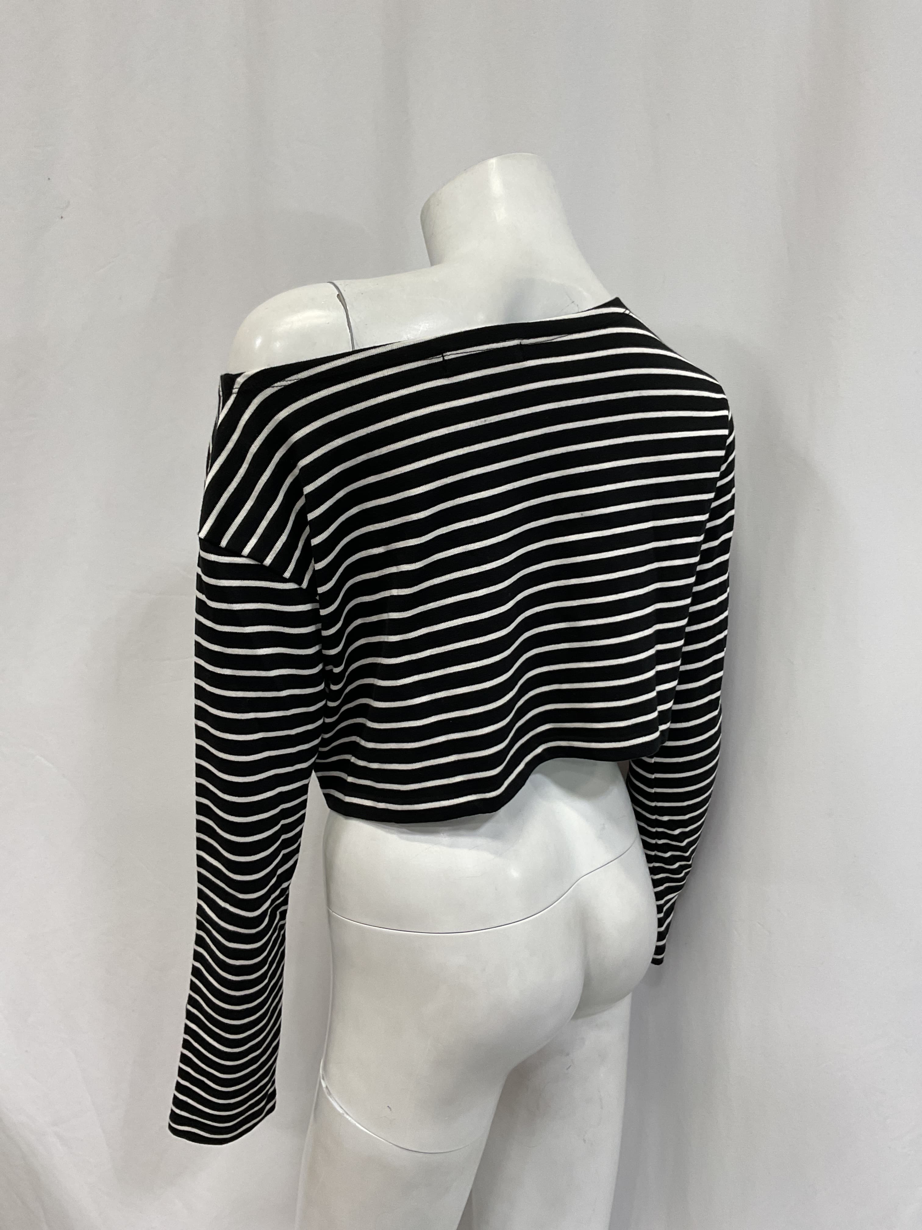 Tilla Cropped Striped Cotton-Jersey Top - Image 2