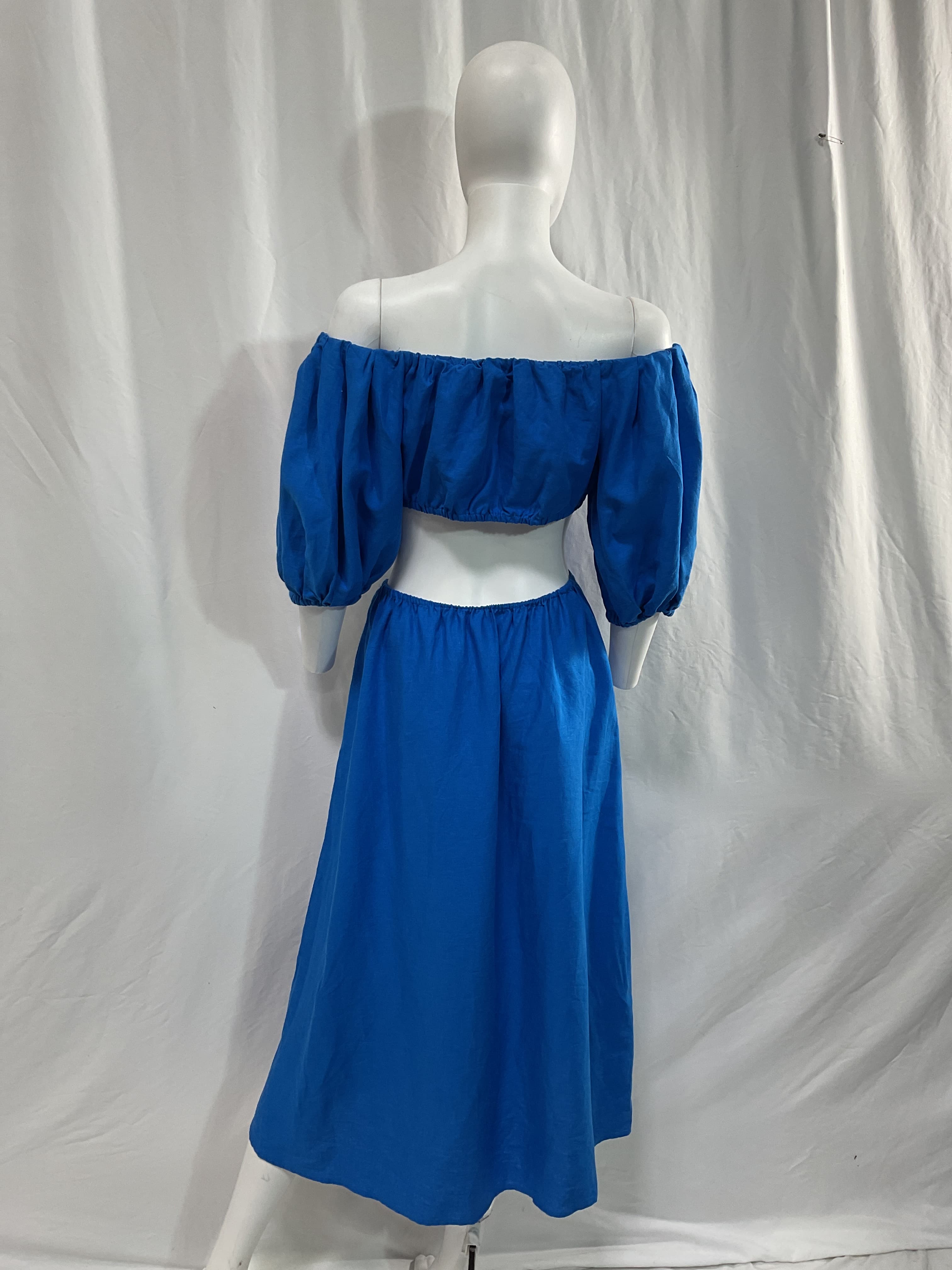 Blue Knot Midi Dress - Image 2