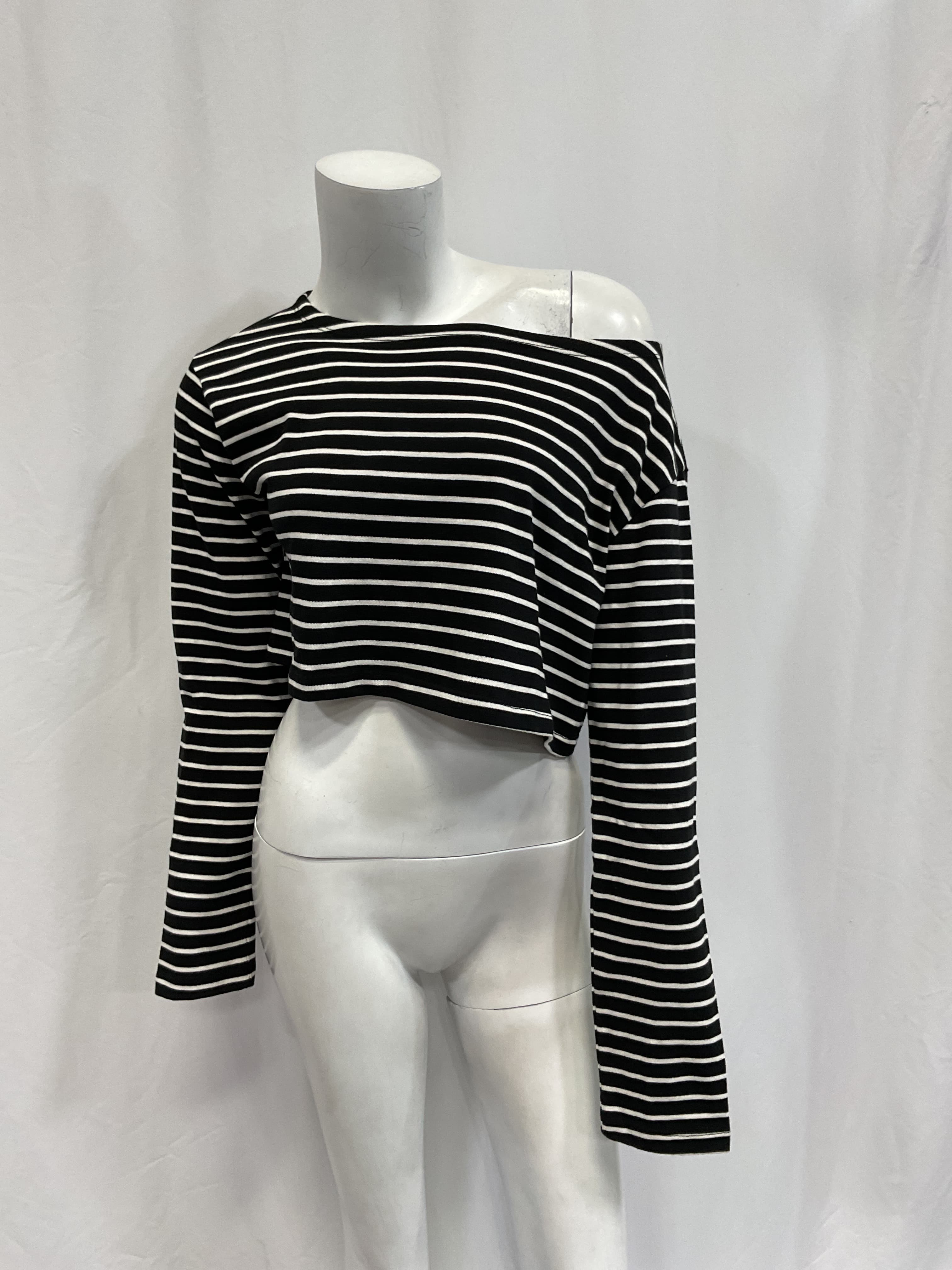 Tilla Cropped Striped Cotton-Jersey Top - Image 3