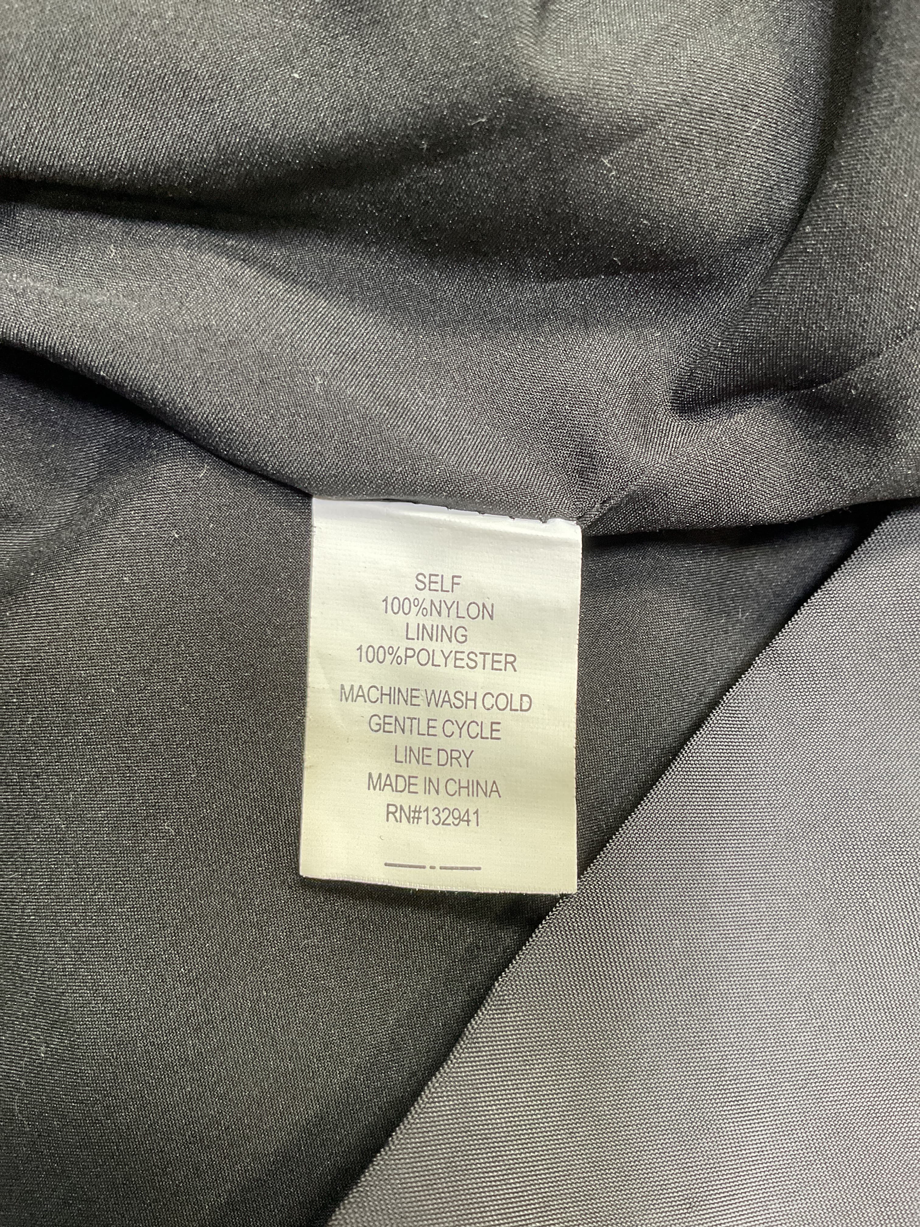 Nylon Veda Mini Skirt In Black - Image 3