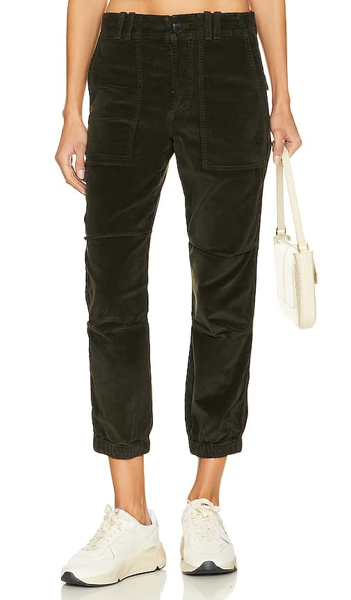 Agni Utility Pant In Seaweed Corduroy - Image 1