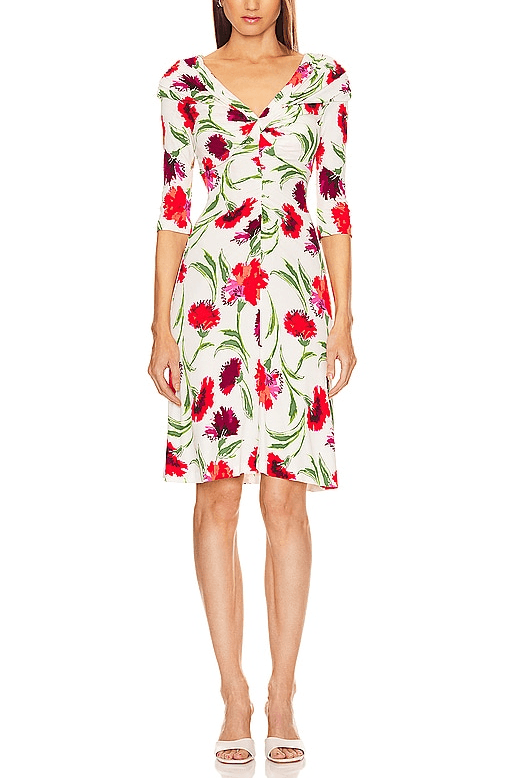 Jim Dress In Dianthus Red - Image 1