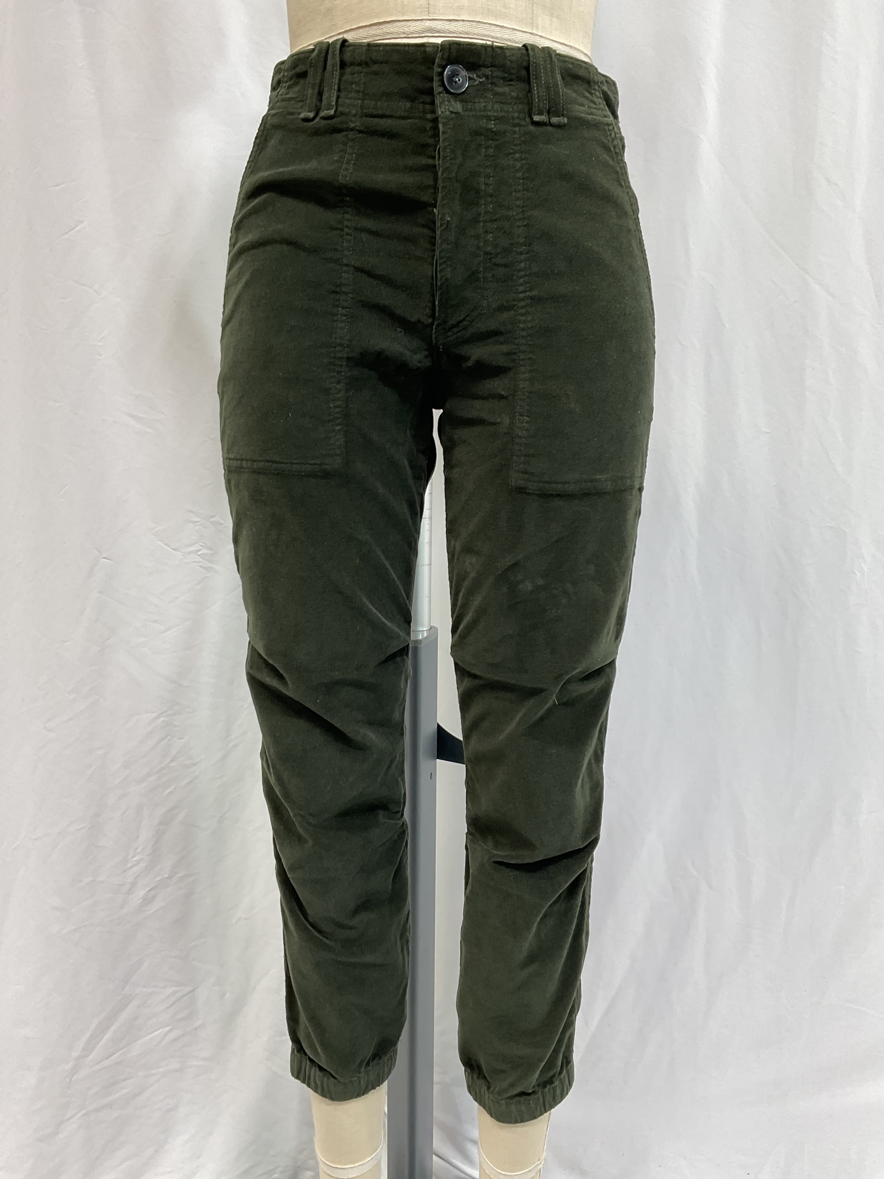 Agni Utility Pant In Seaweed Corduroy - Image 2