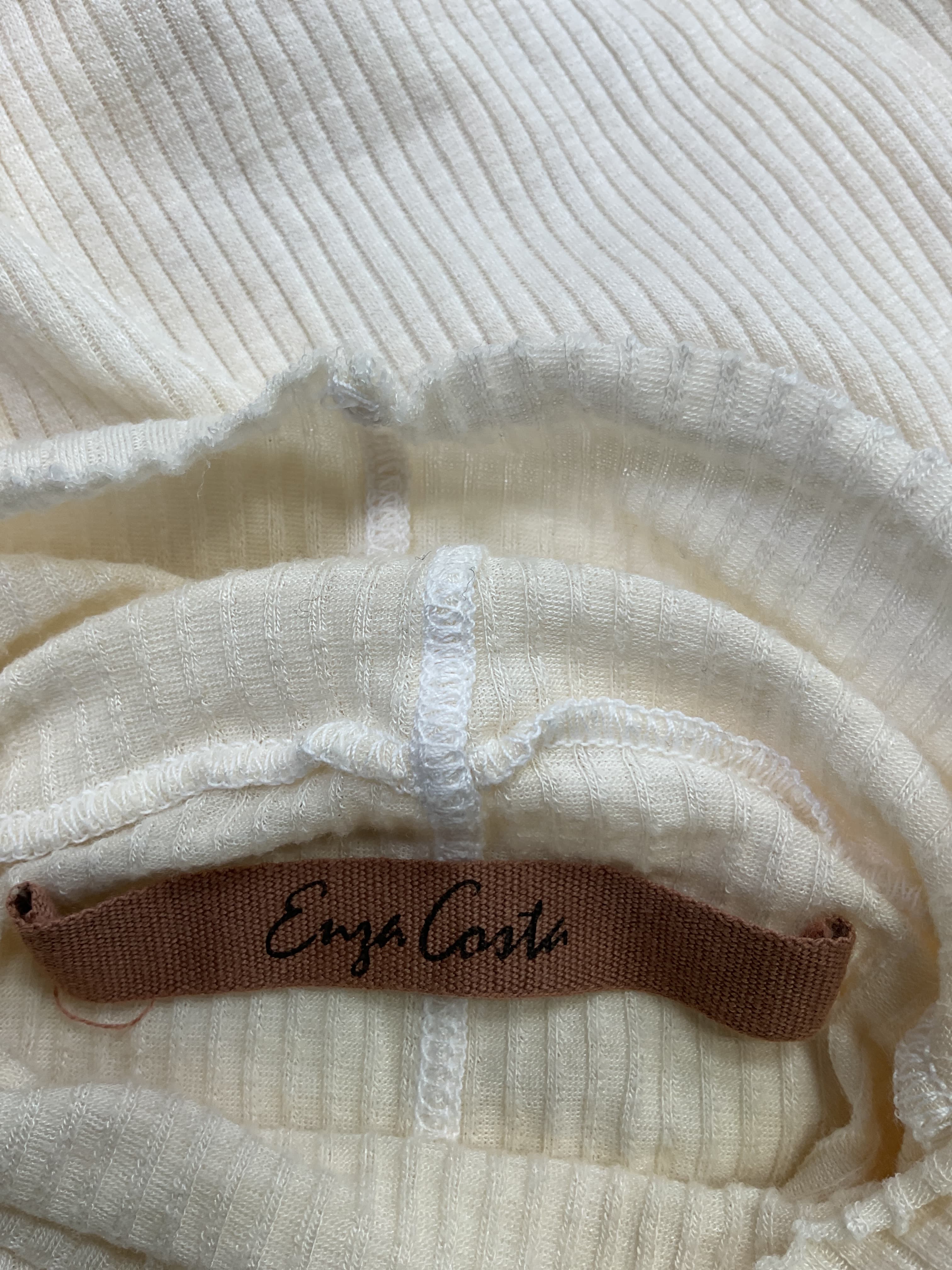 Silk Cashmere Rib Slim Turtleneck In Chalk - Image 2