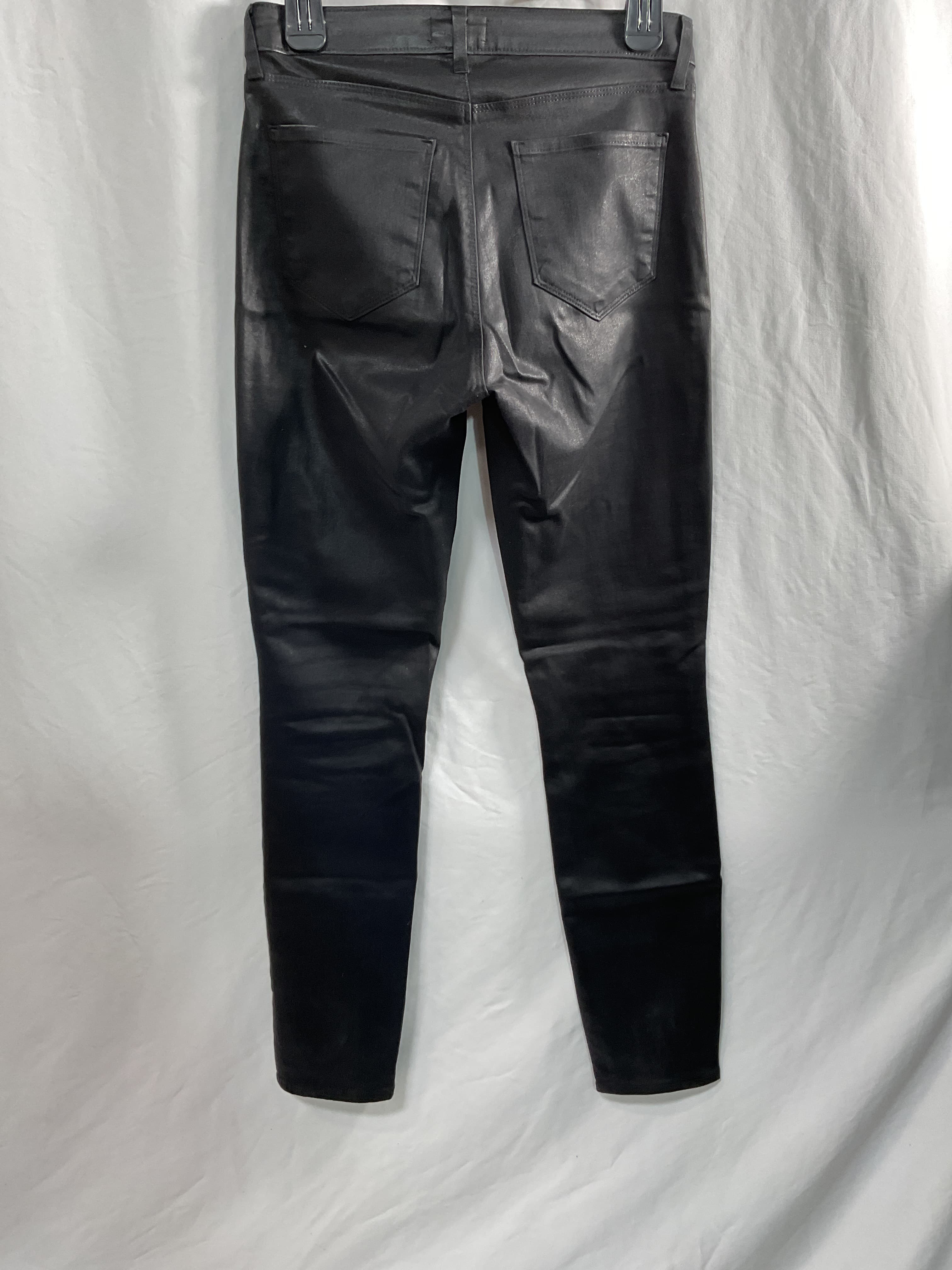 Jyothi High Rise Split Ankle In Noir Coated - Image 2