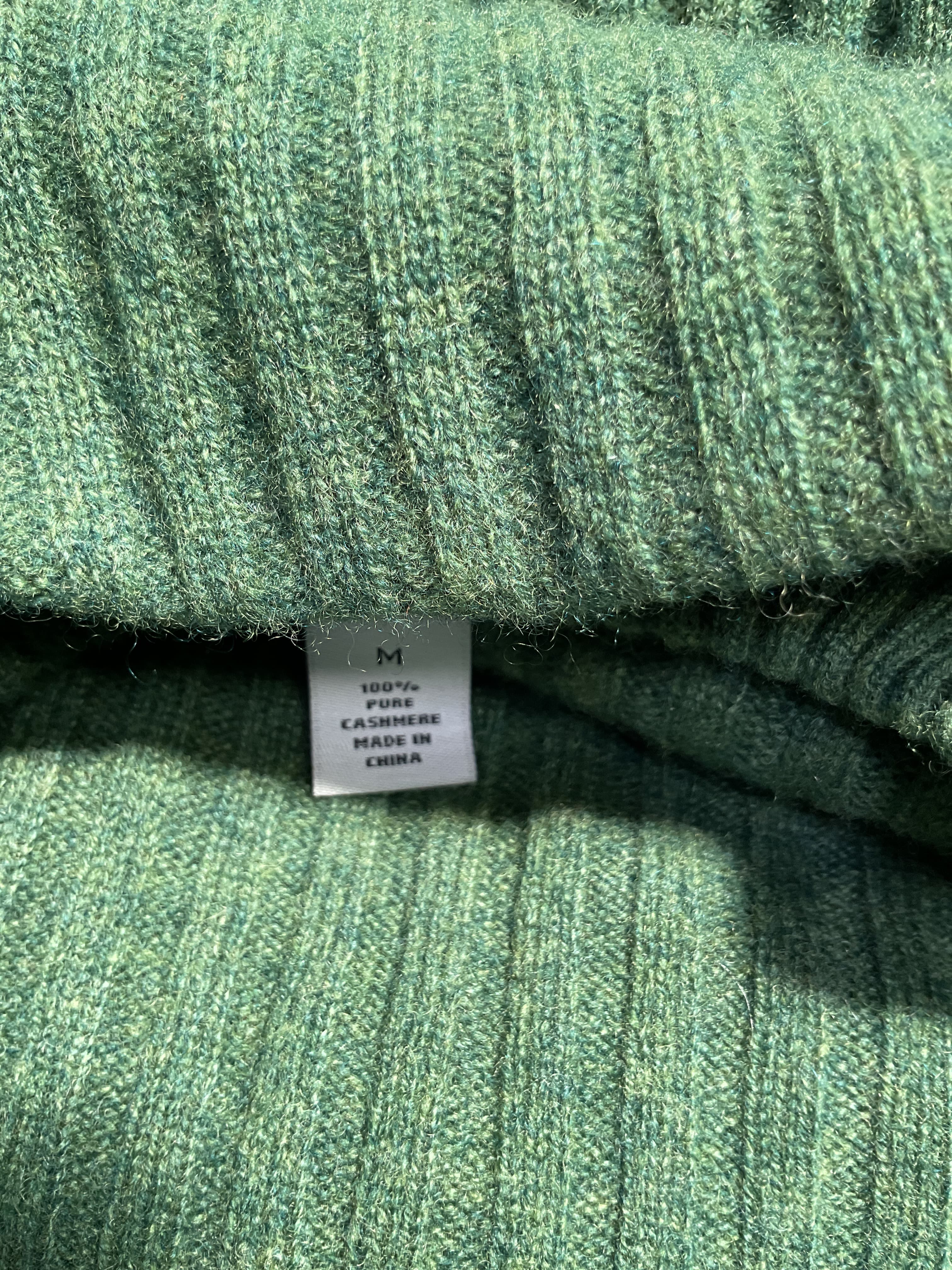 Rib Crew Neck Top In Pickle - Image 3
