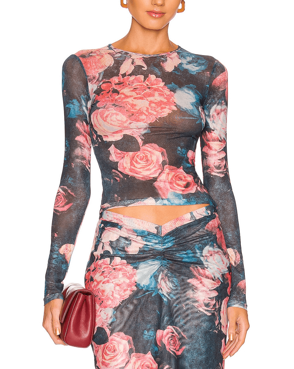 Power Mesh Long Sleeve Tee - Image 1