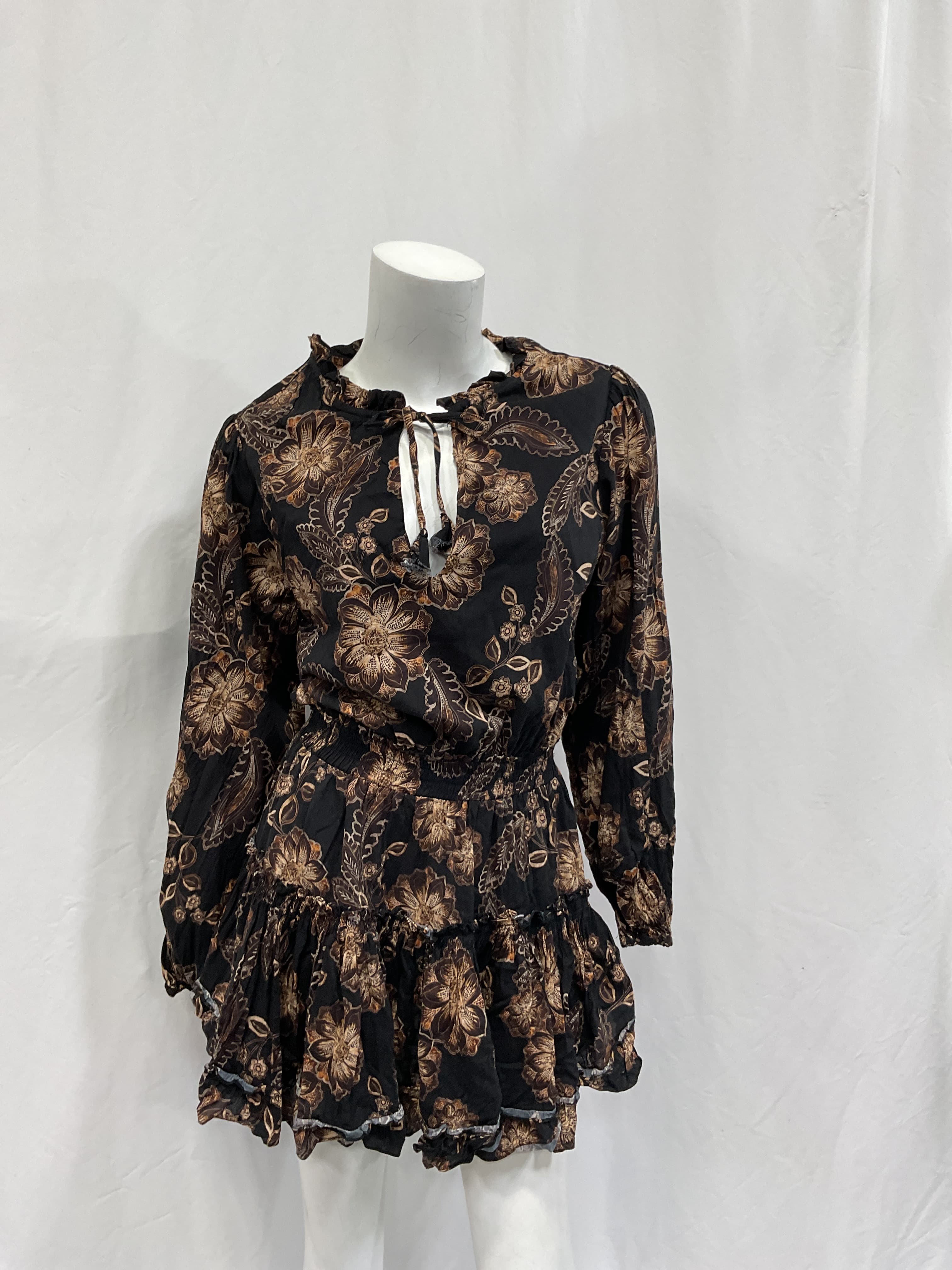 Lorena Dress In Colombe D'or Flora - Image 3