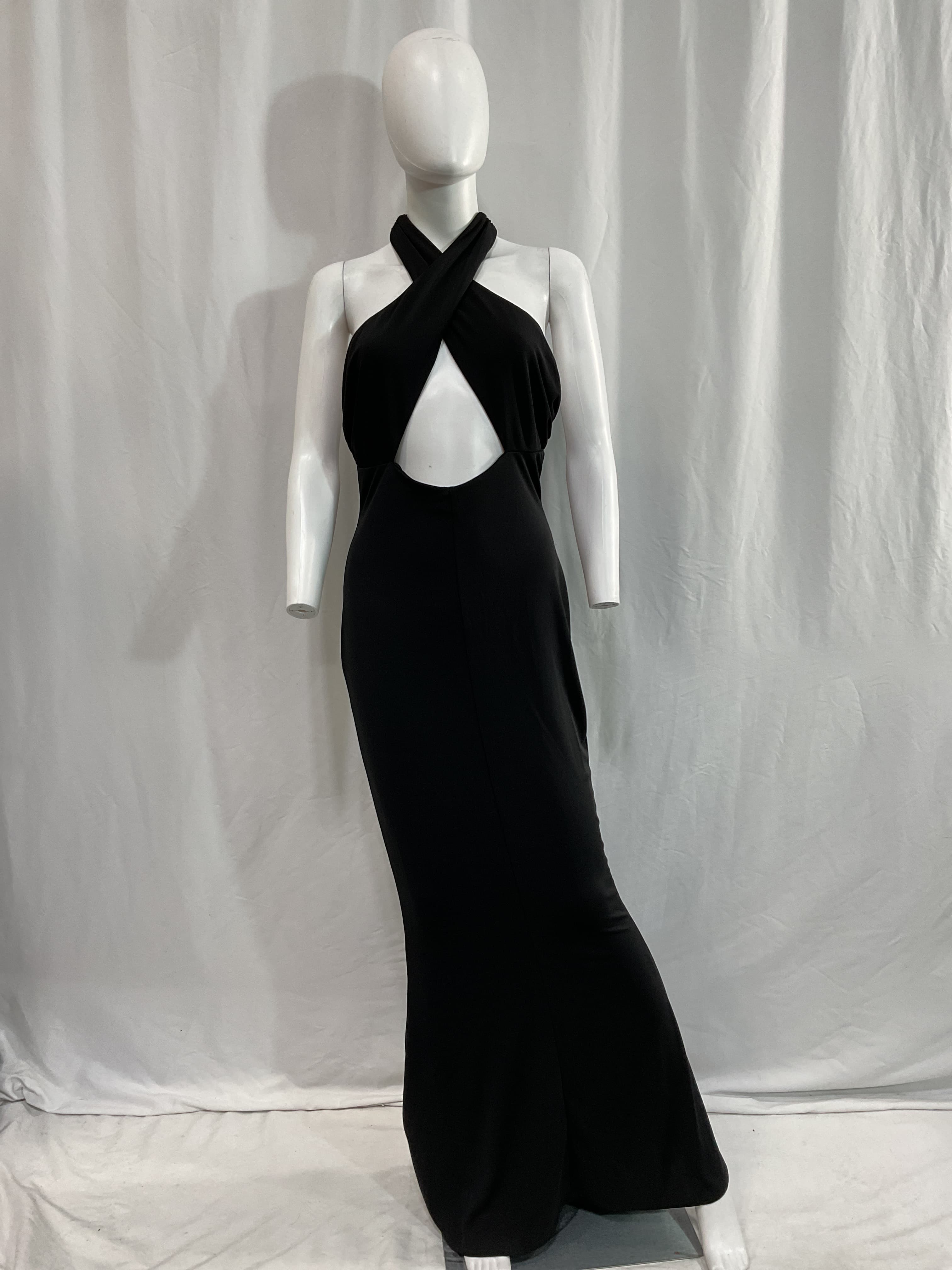 Michael Costello X Revolve Cross Front Maxi Dress In Black - Image 4