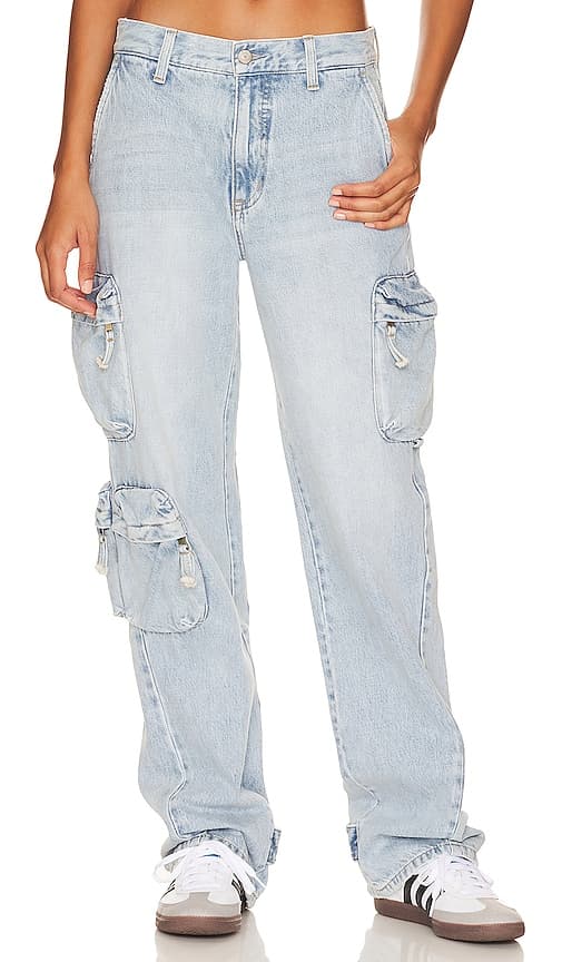 Bobbie Utility Mid Rise Loose Straight Cargo In Kanan - Image 1