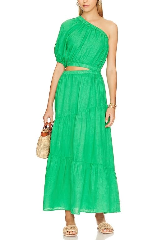 Velvet By Graham & Spencer Giselle Dress In Jade - Image 1