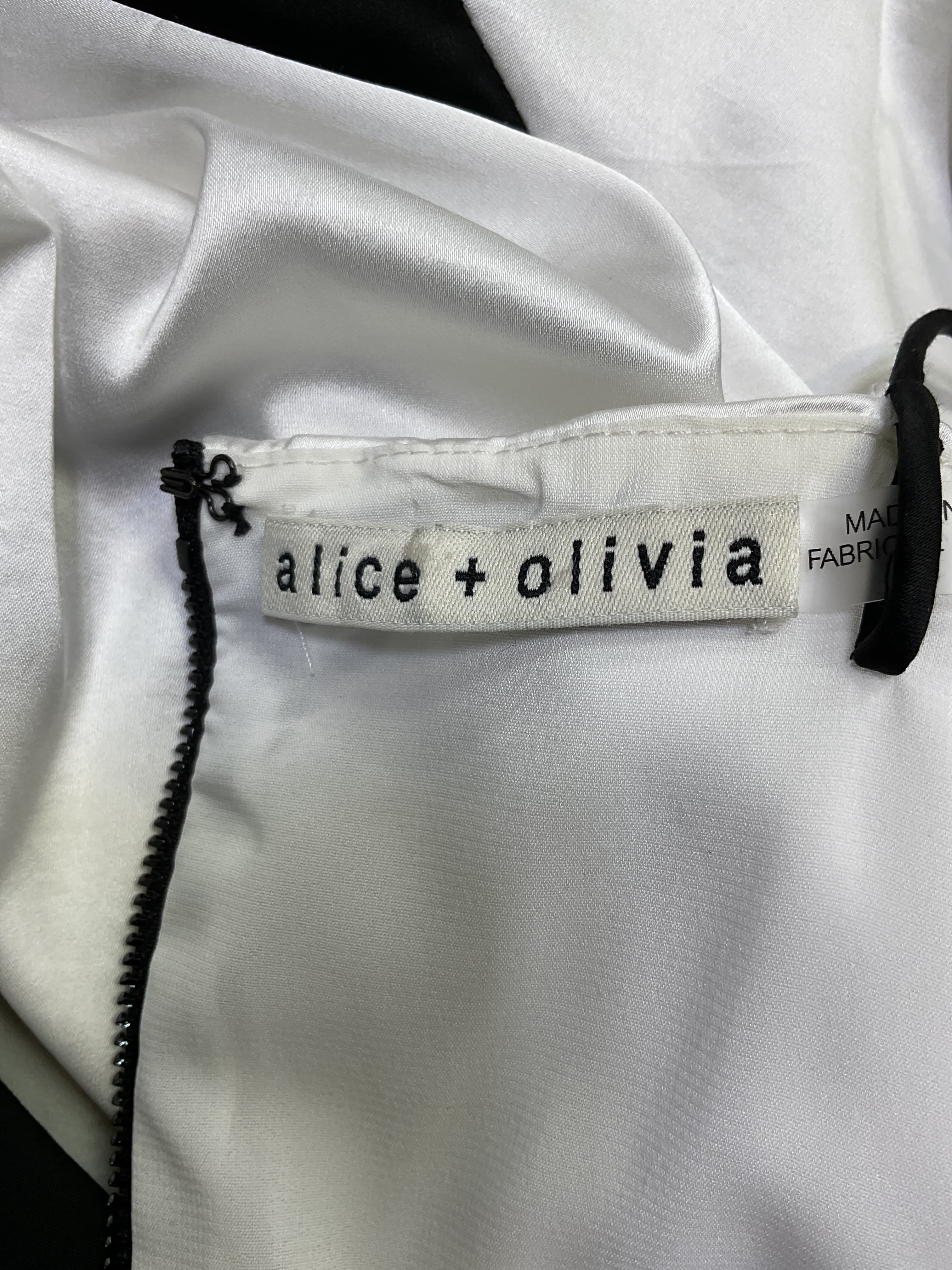 Rosa Handkerchief Slip Dress In Off White & Black - Image 3