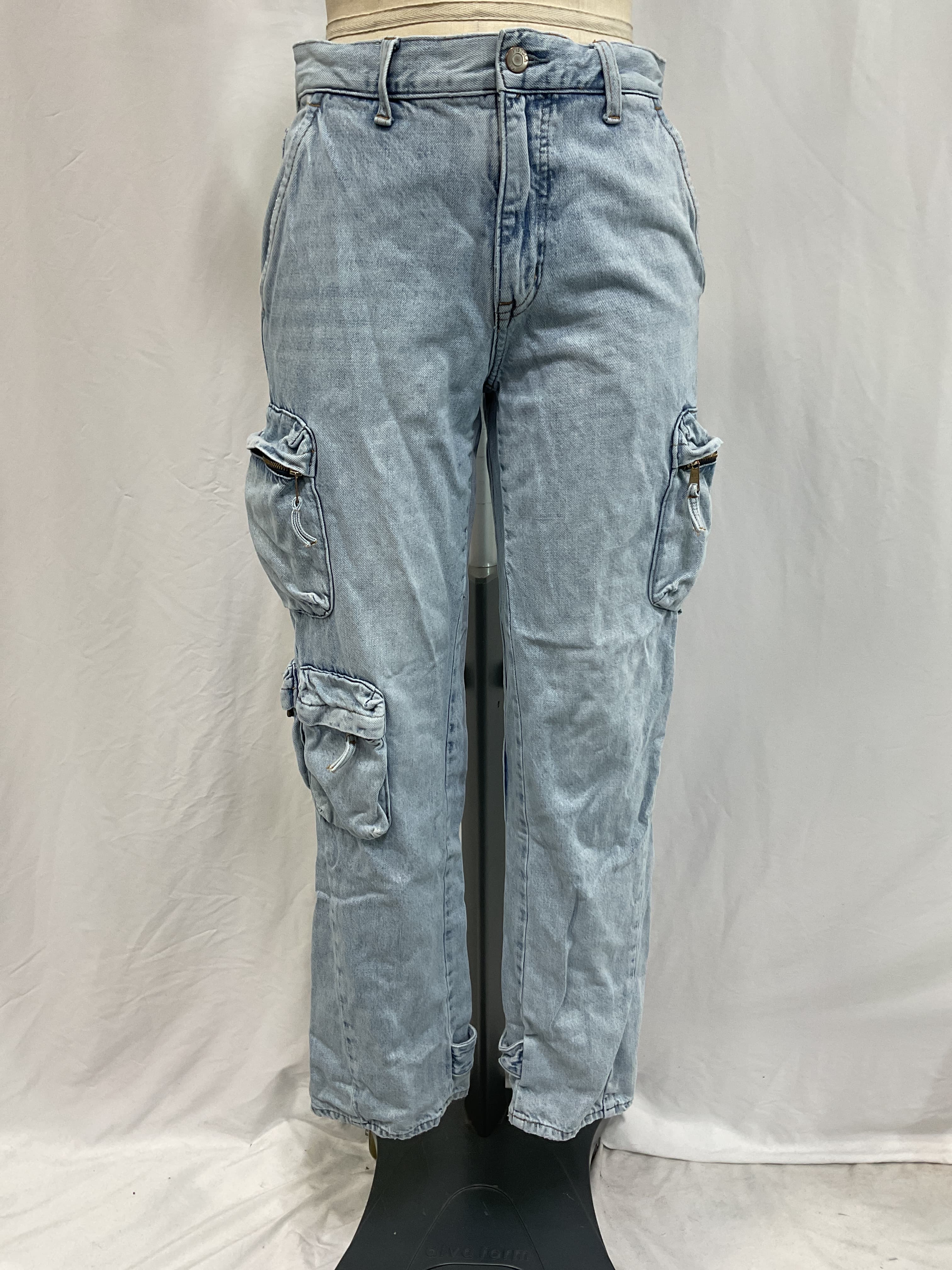 Bobbie Utility Mid Rise Loose Straight Cargo In Kanan - Image 2