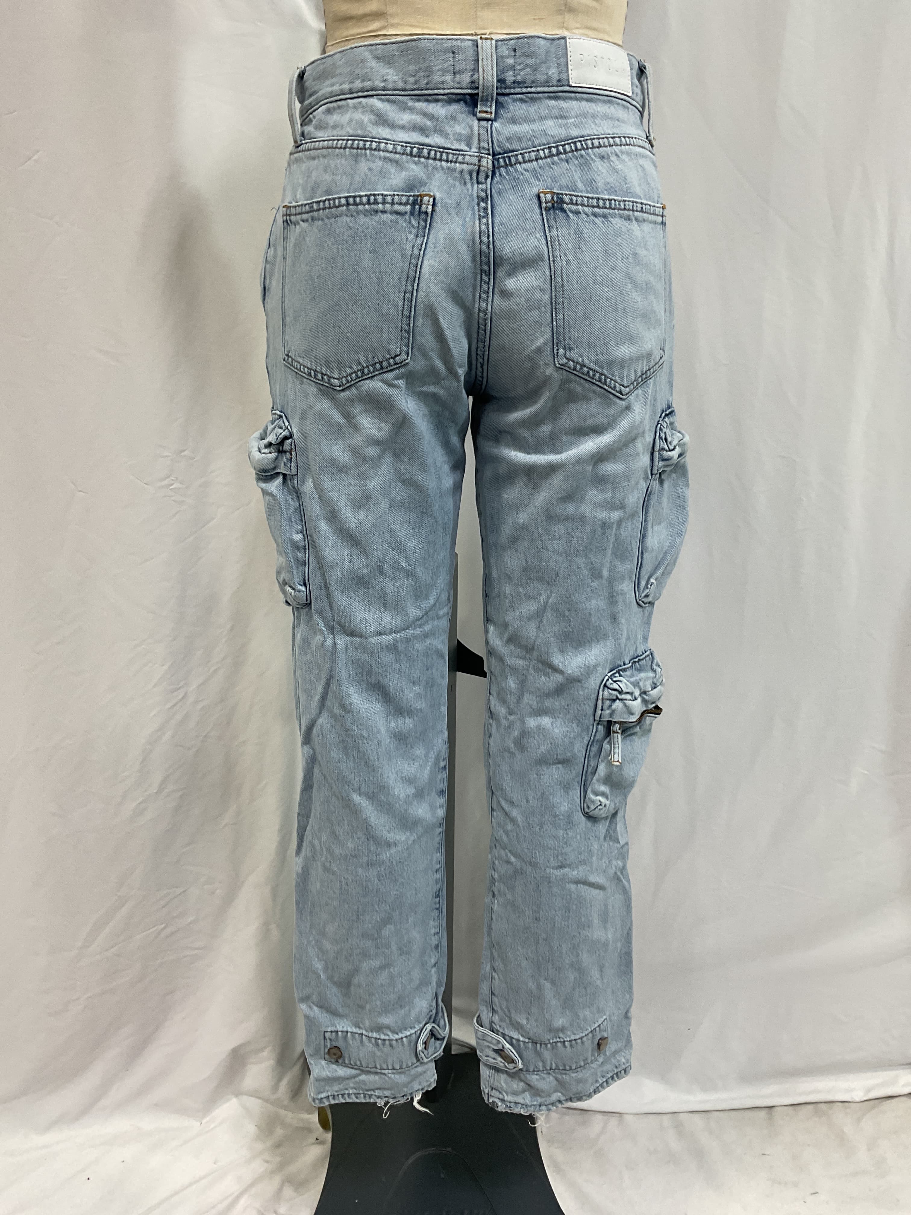 Bobbie Utility Mid Rise Loose Straight Cargo In Kanan - Image 3