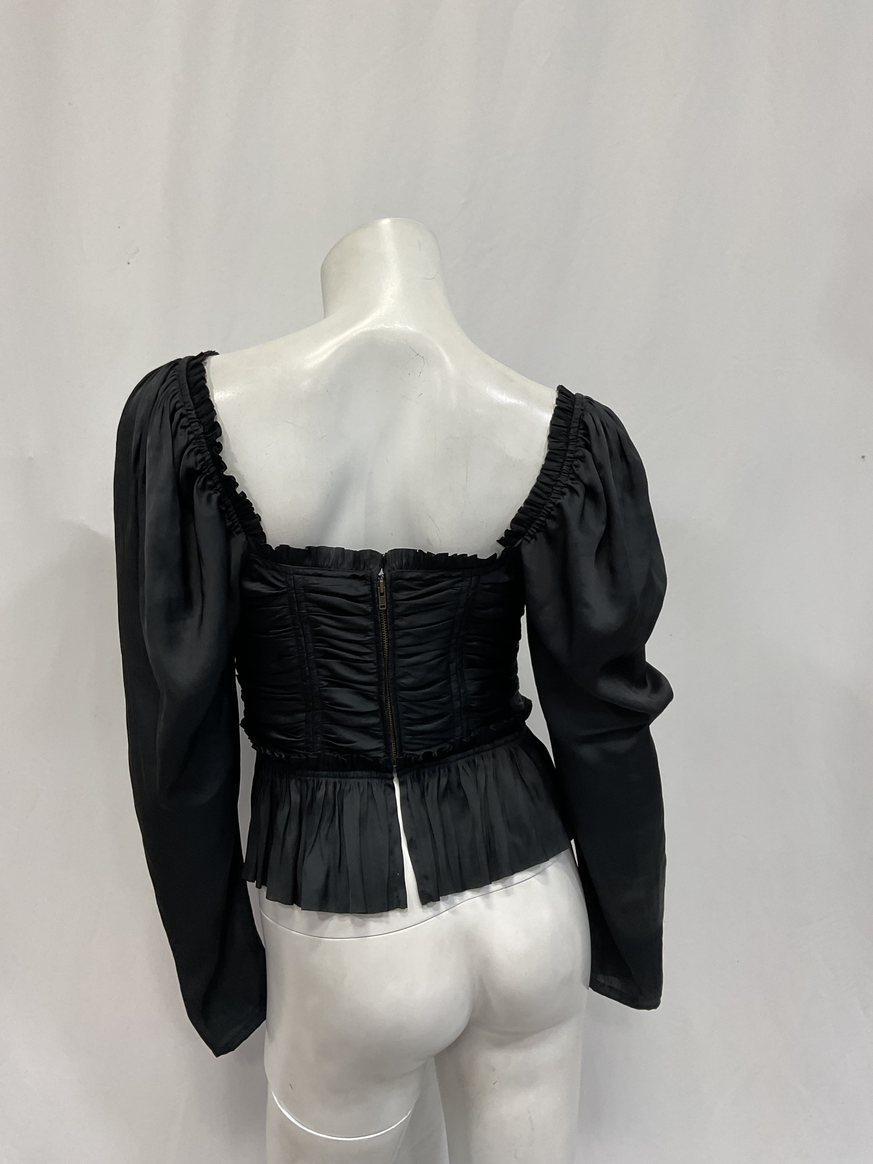 Mia Blouse In Noir - Image 3