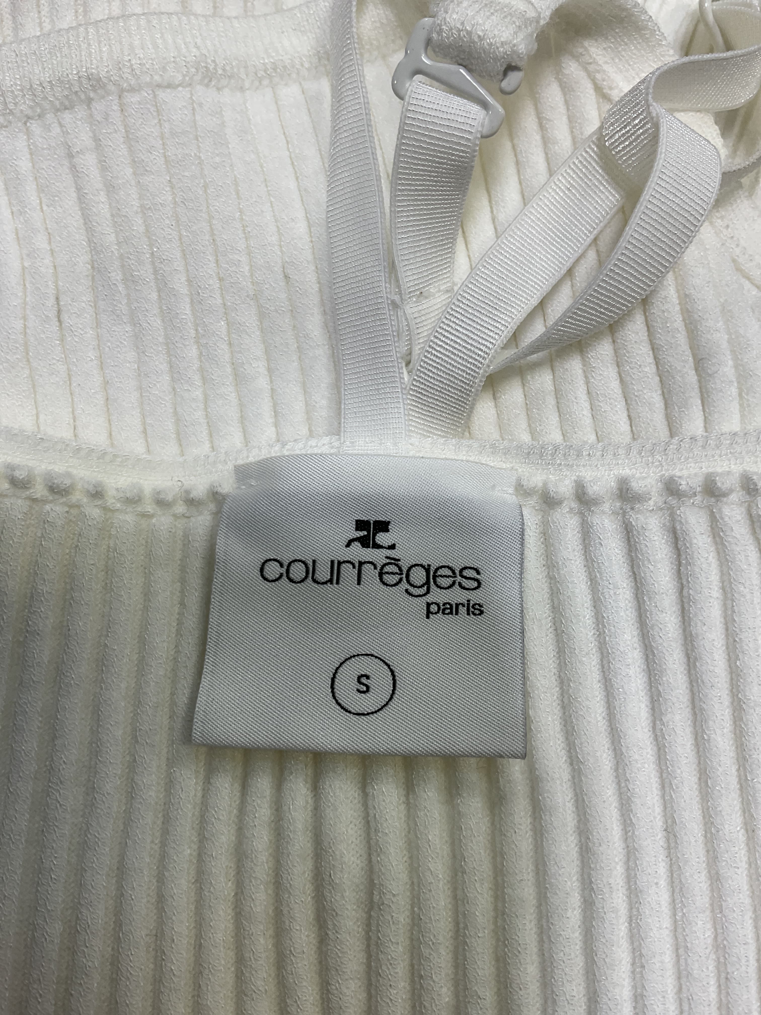 Strap Rib Knit Tank Top In Heritage White - Image 3