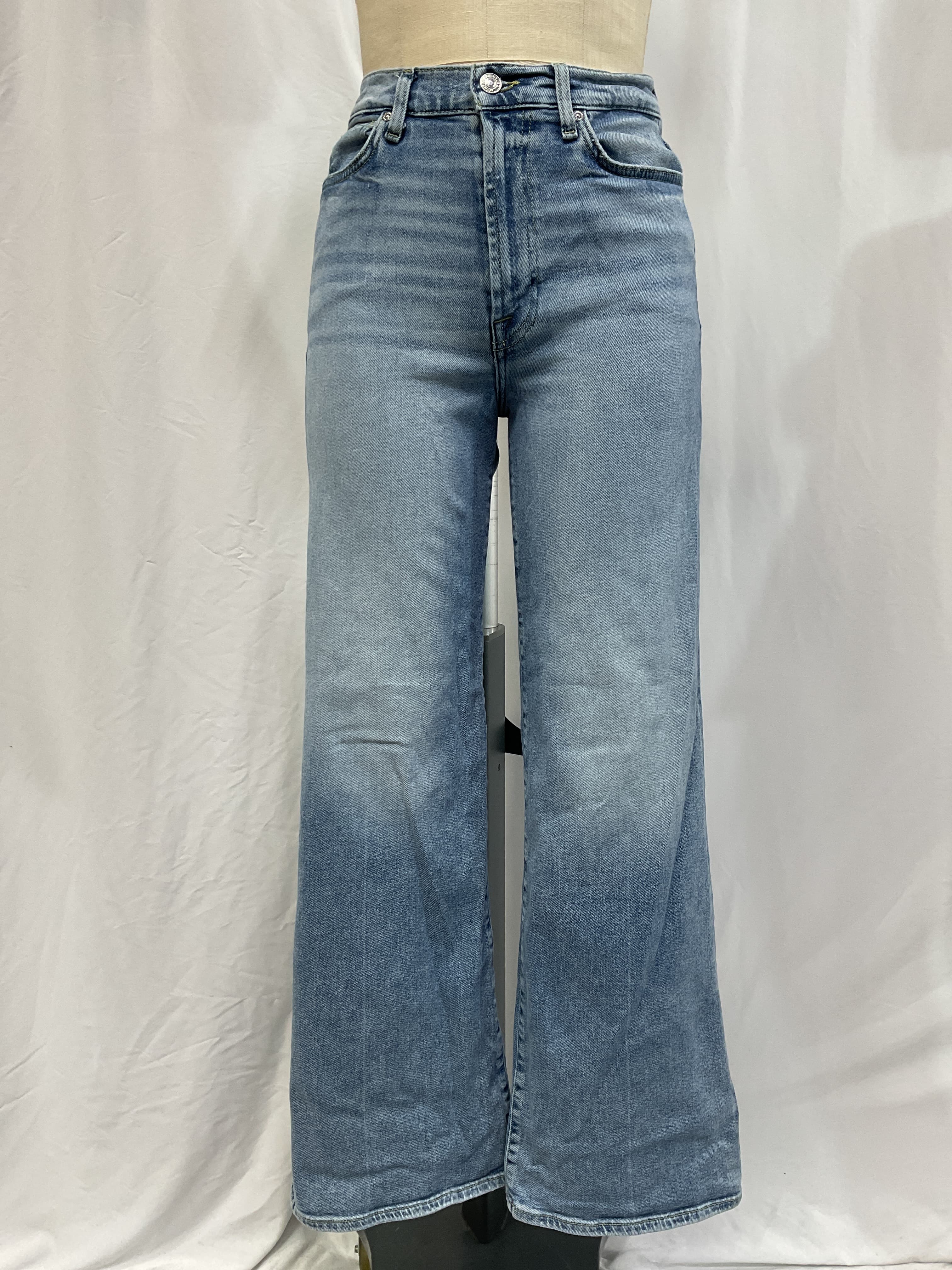7 For All Mankind Ultra High Rise Jo Wide Leg Jeans - Image 3
